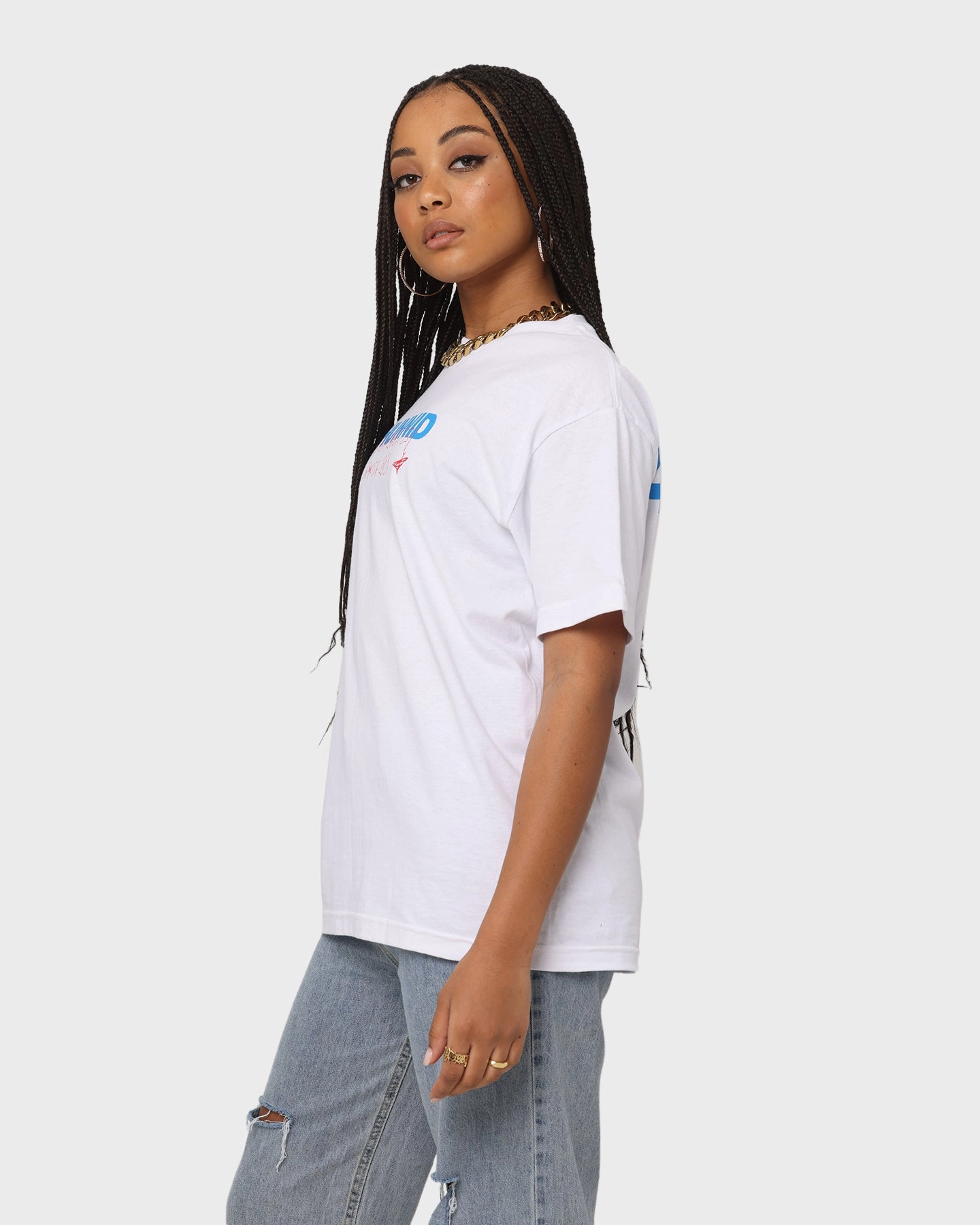 4HUNNID Never Been Short Sleeve T-Shirt White