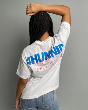 4HUNNID Never Been Short Sleeve T-Shirt White
