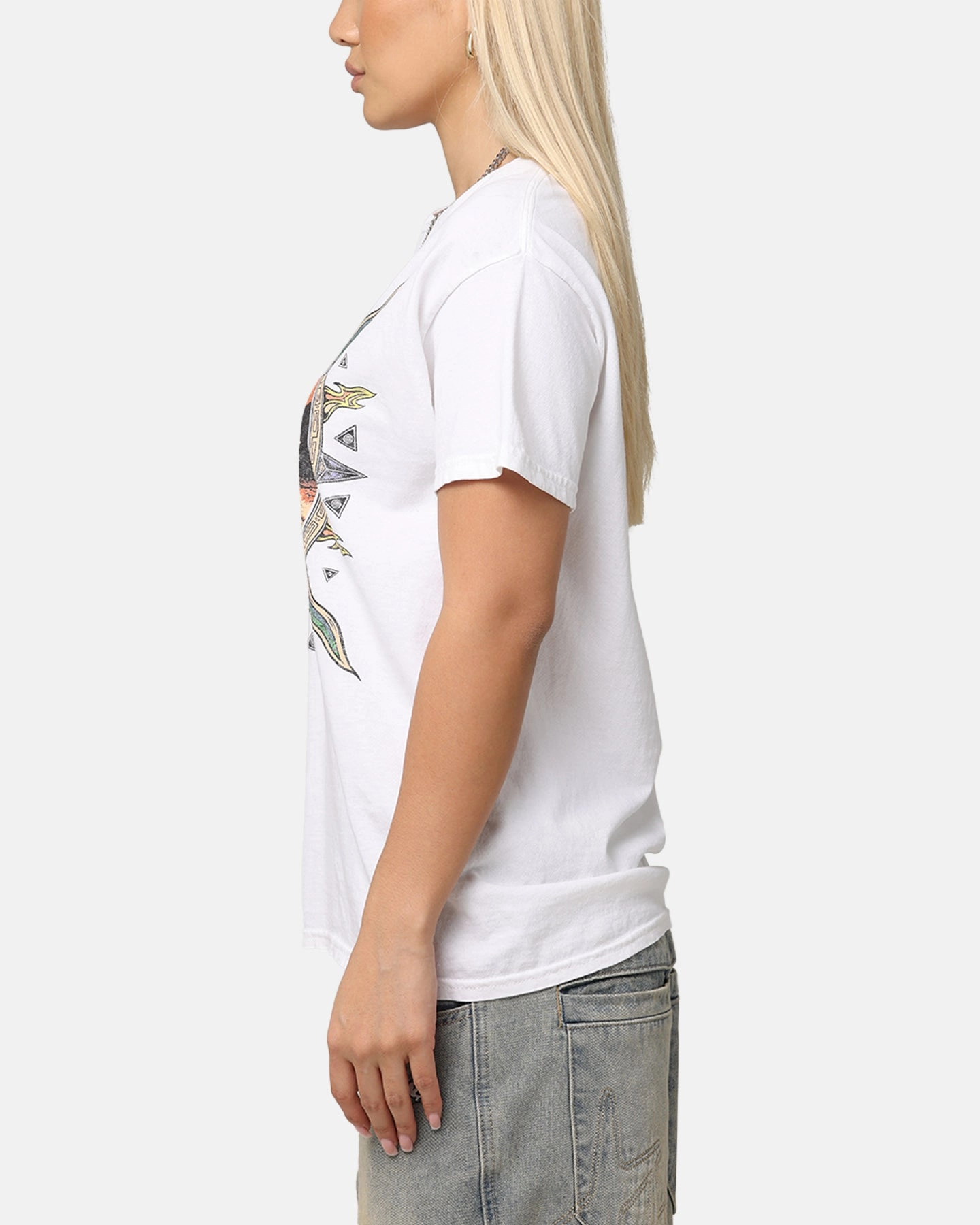 Alice In Chains Flames Vintage T-Shirt White Vintage