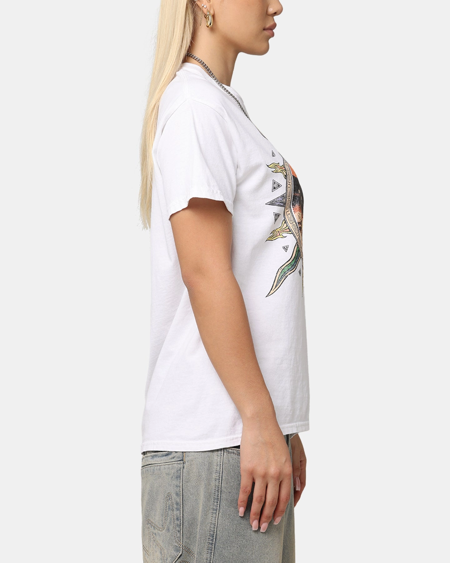 Alice In Chains Flames Vintage T-Shirt White Vintage