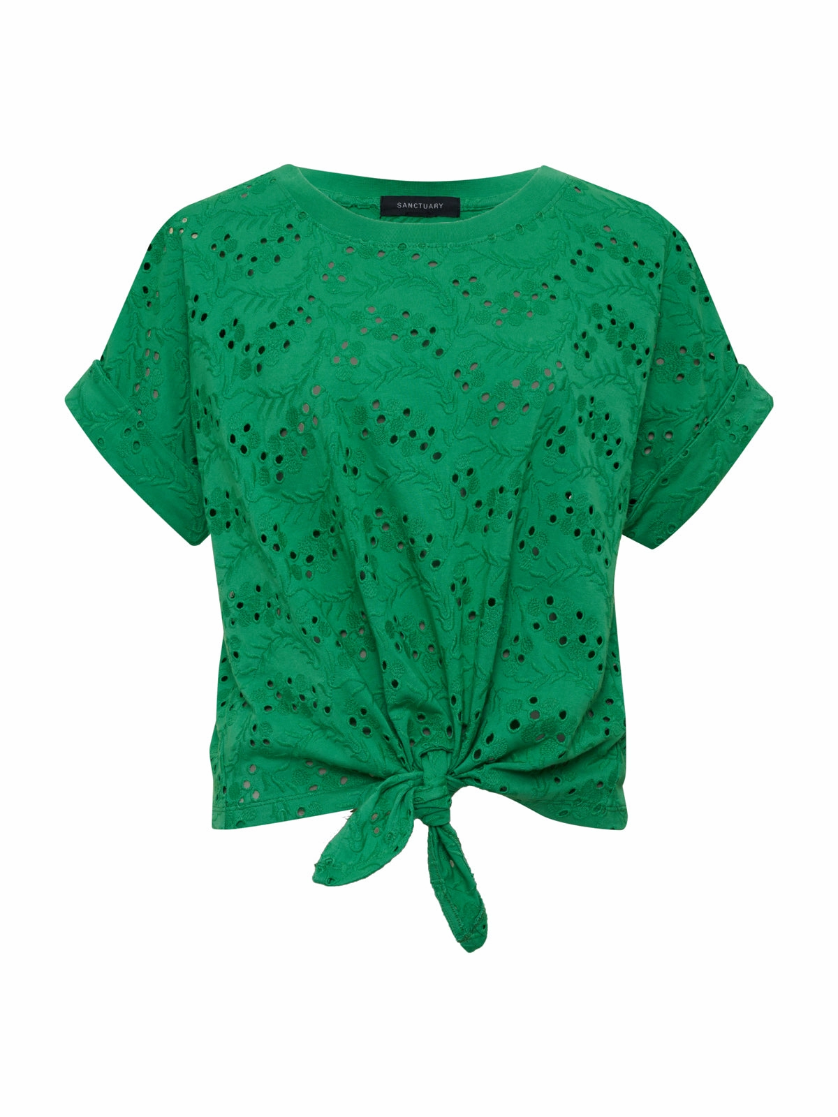 All Day Eyelet Tee Palm
