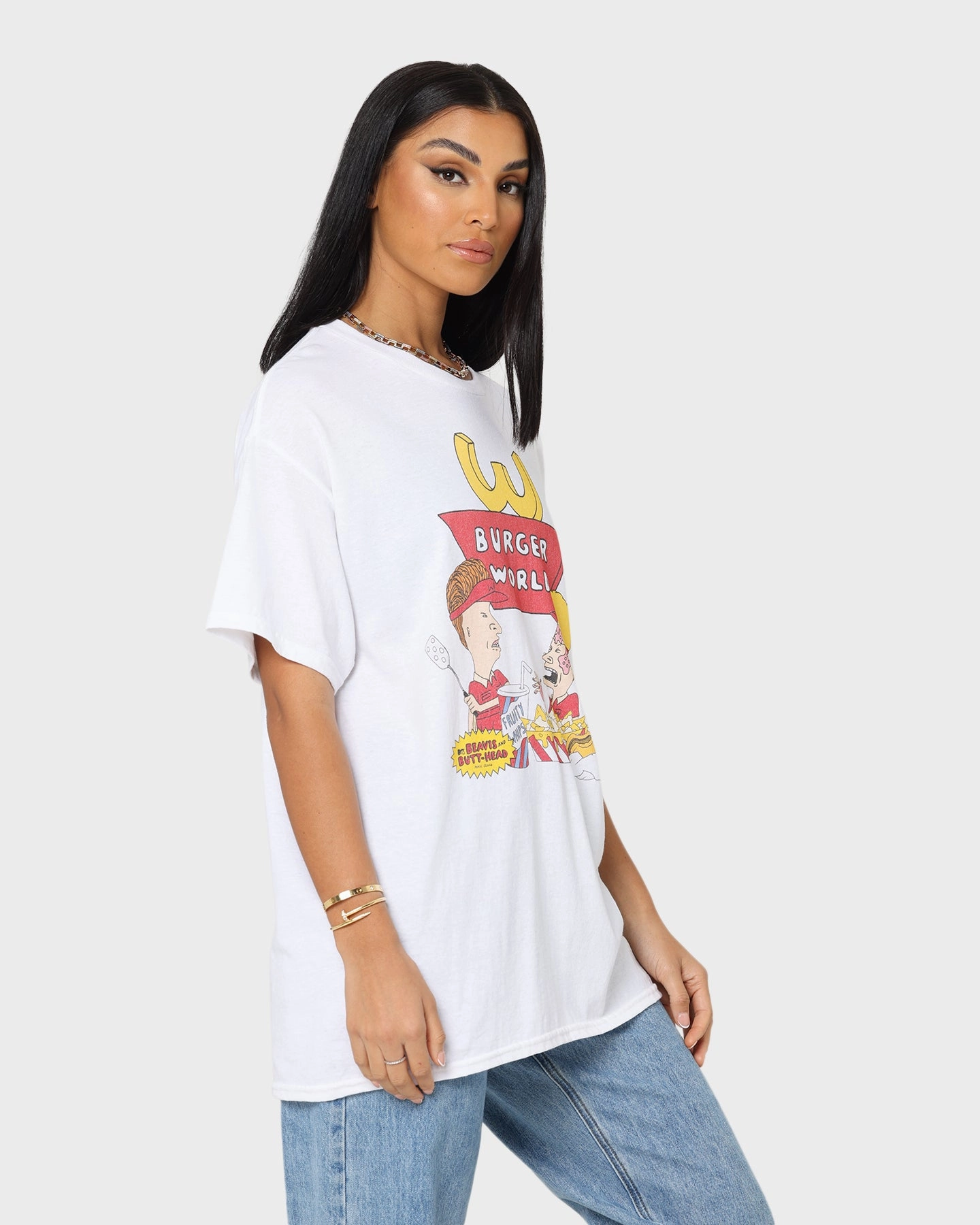 American Thrift American Thrift X Beavis & Butthead Burger World T-Shirt White