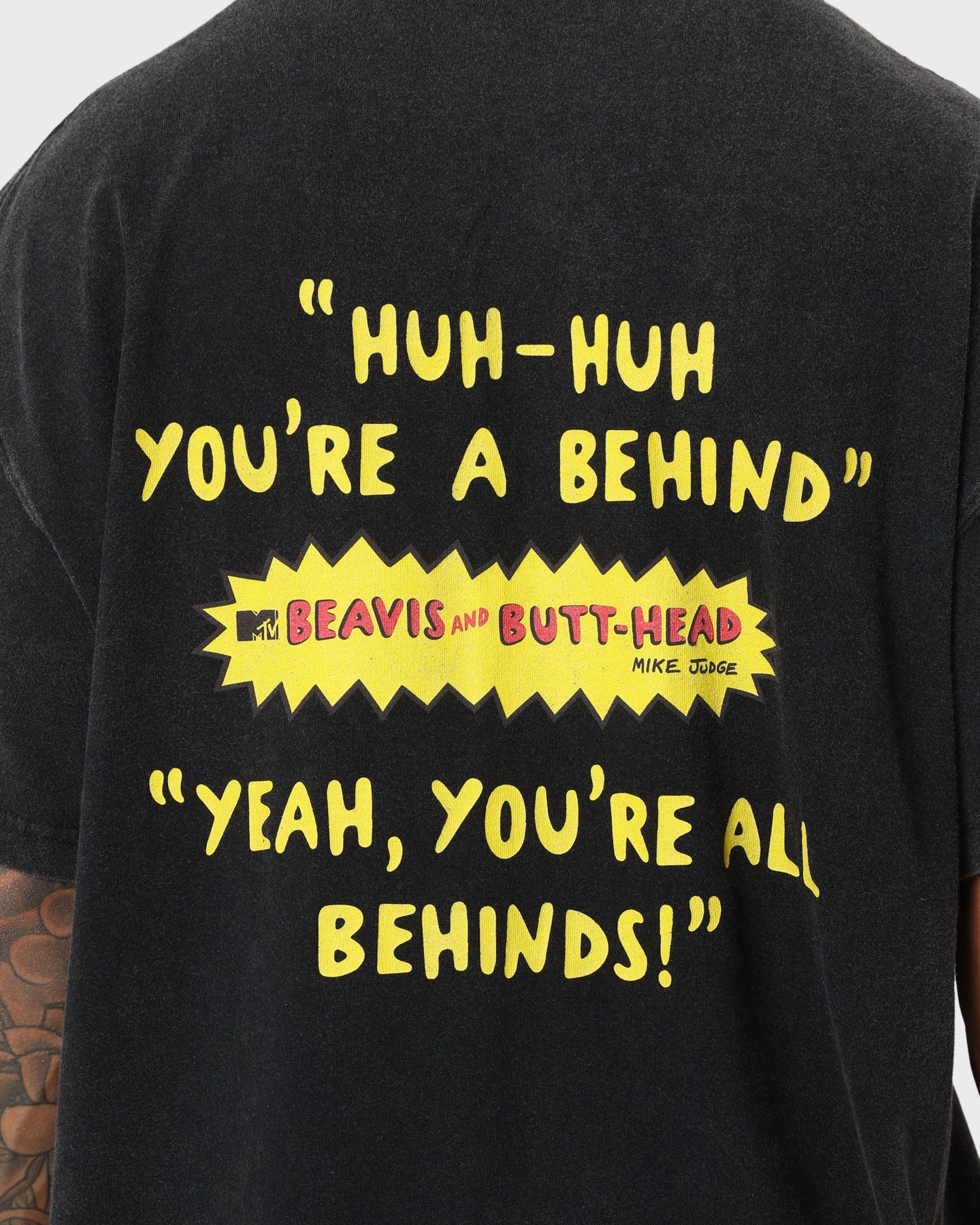 American Thrift American Thrift X Beavis & Butthead Opening Face T-Shirt Vintage Black