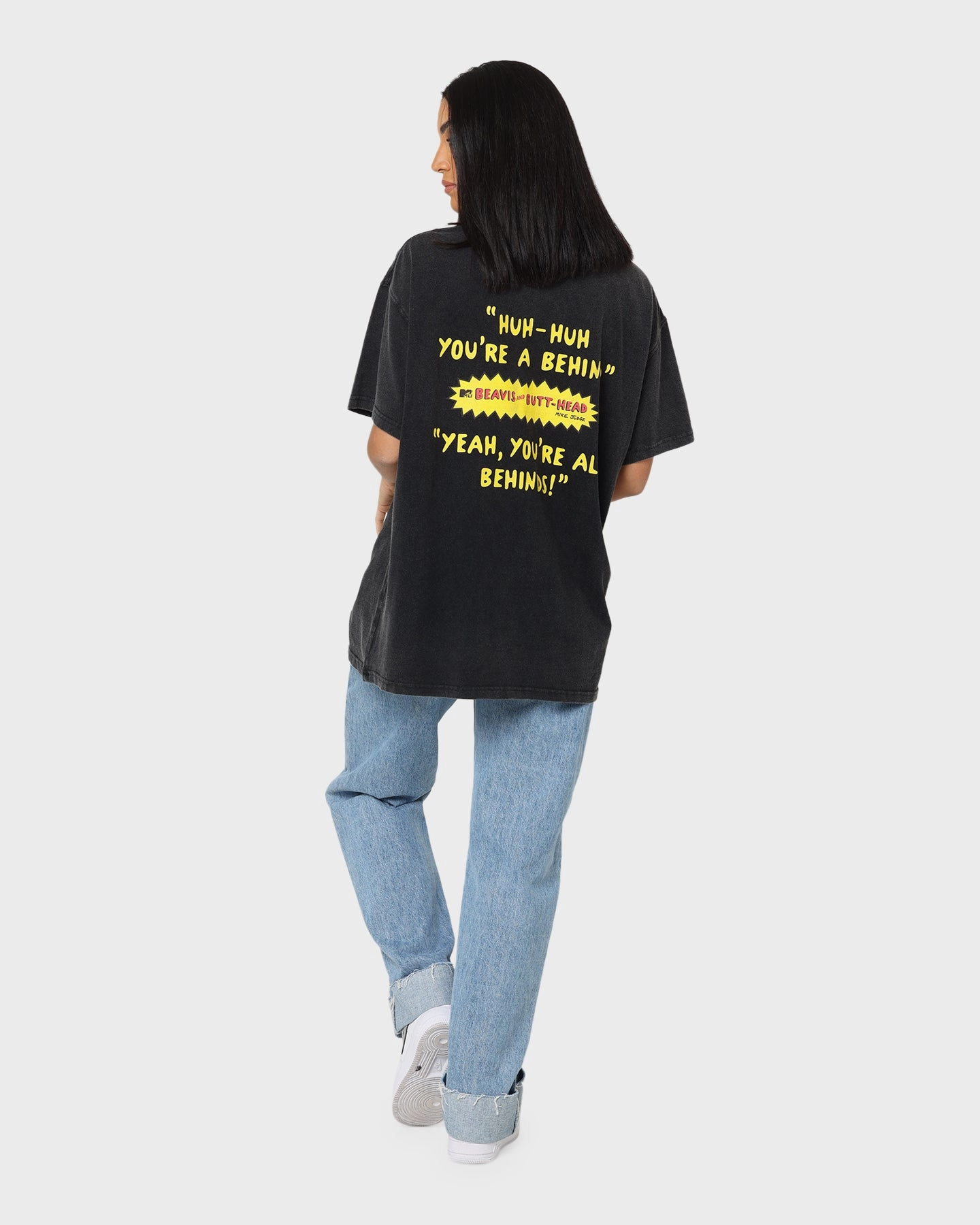 American Thrift American Thrift X Beavis & Butthead Opening Face T-Shirt Vintage Black