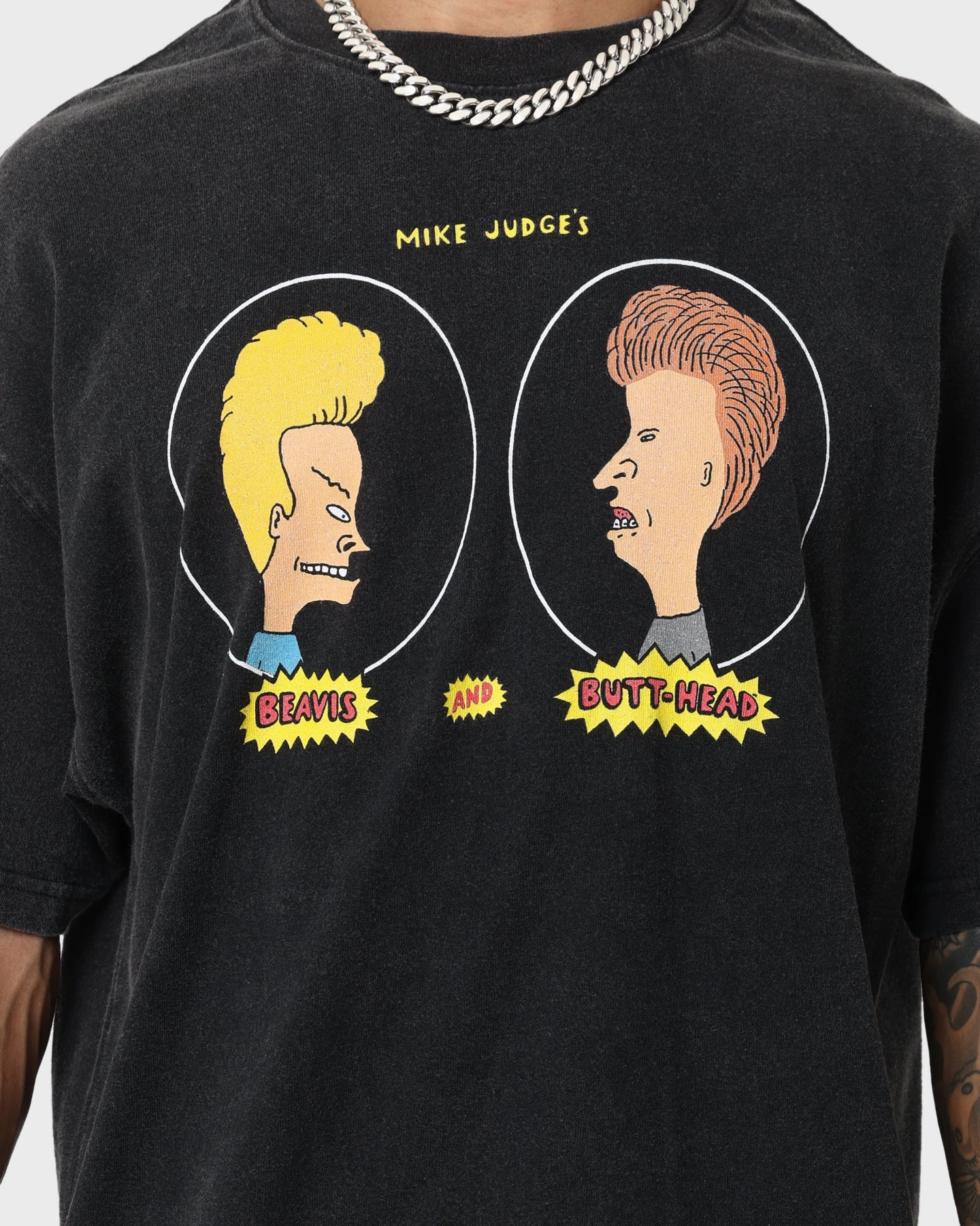 American Thrift American Thrift X Beavis & Butthead Opening Face T-Shirt Vintage Black