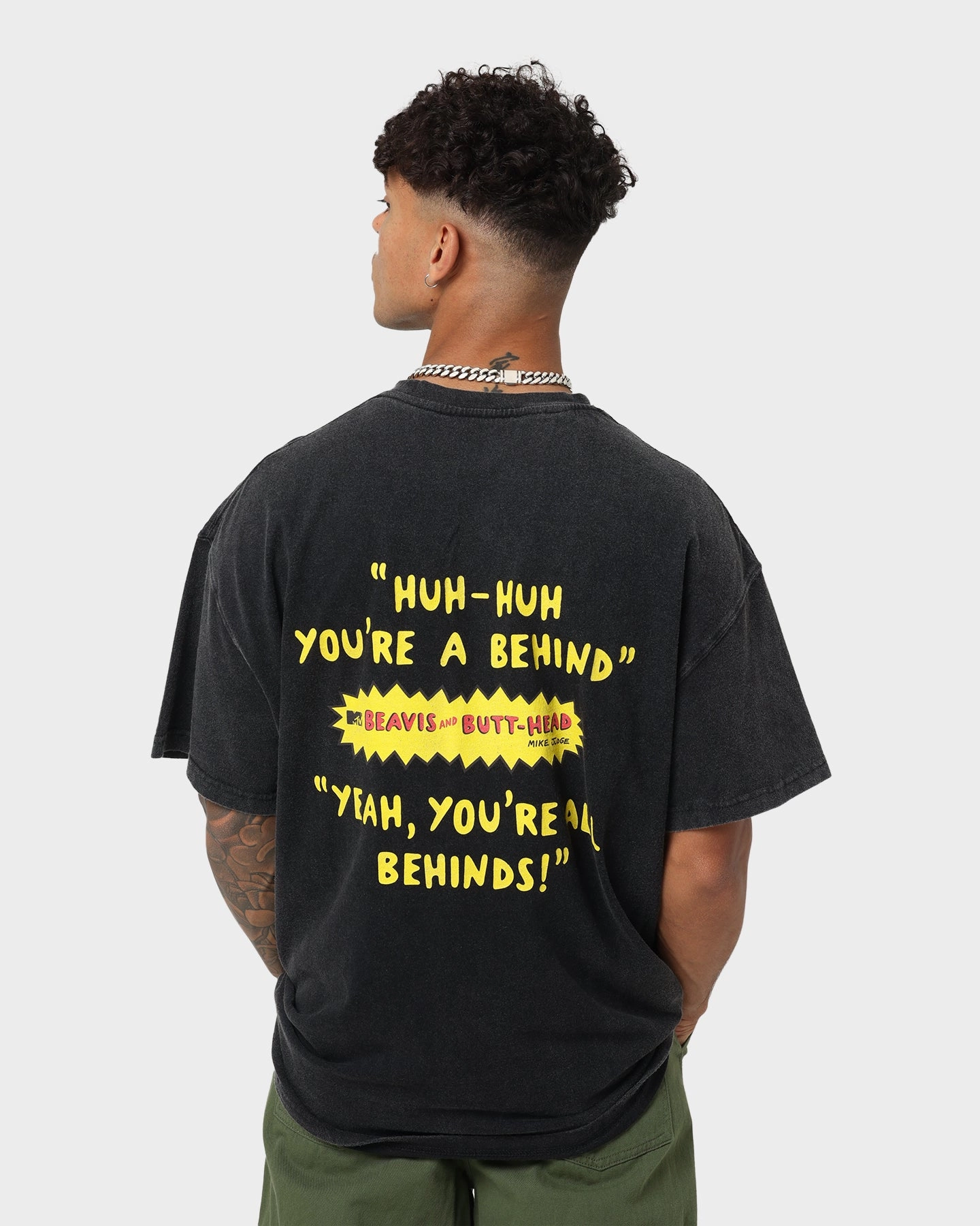 American Thrift American Thrift X Beavis & Butthead Opening Face T-Shirt Vintage Black