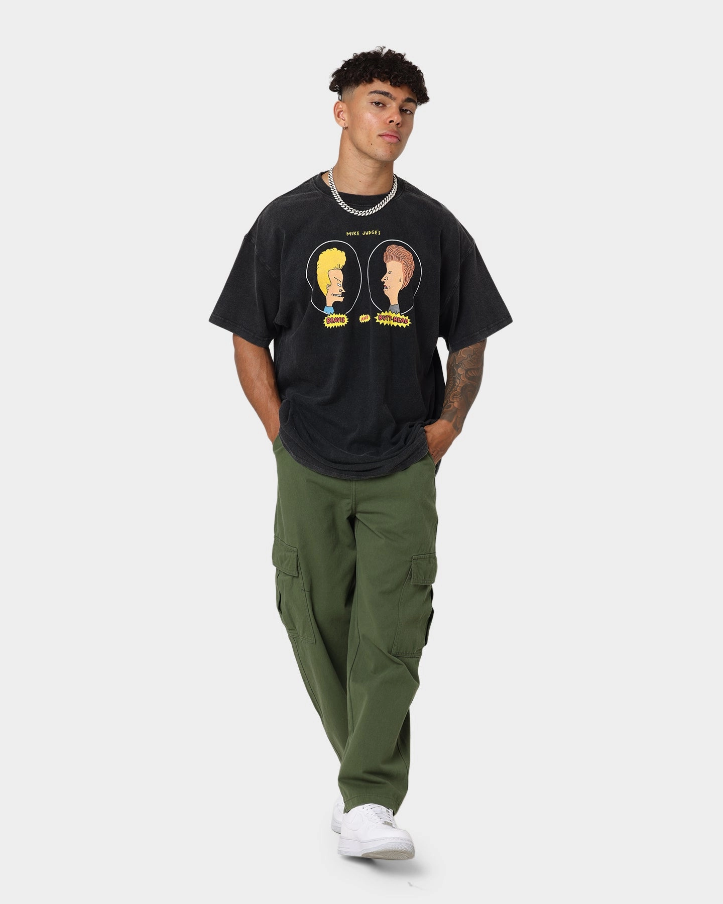American Thrift American Thrift X Beavis & Butthead Opening Face T-Shirt Vintage Black