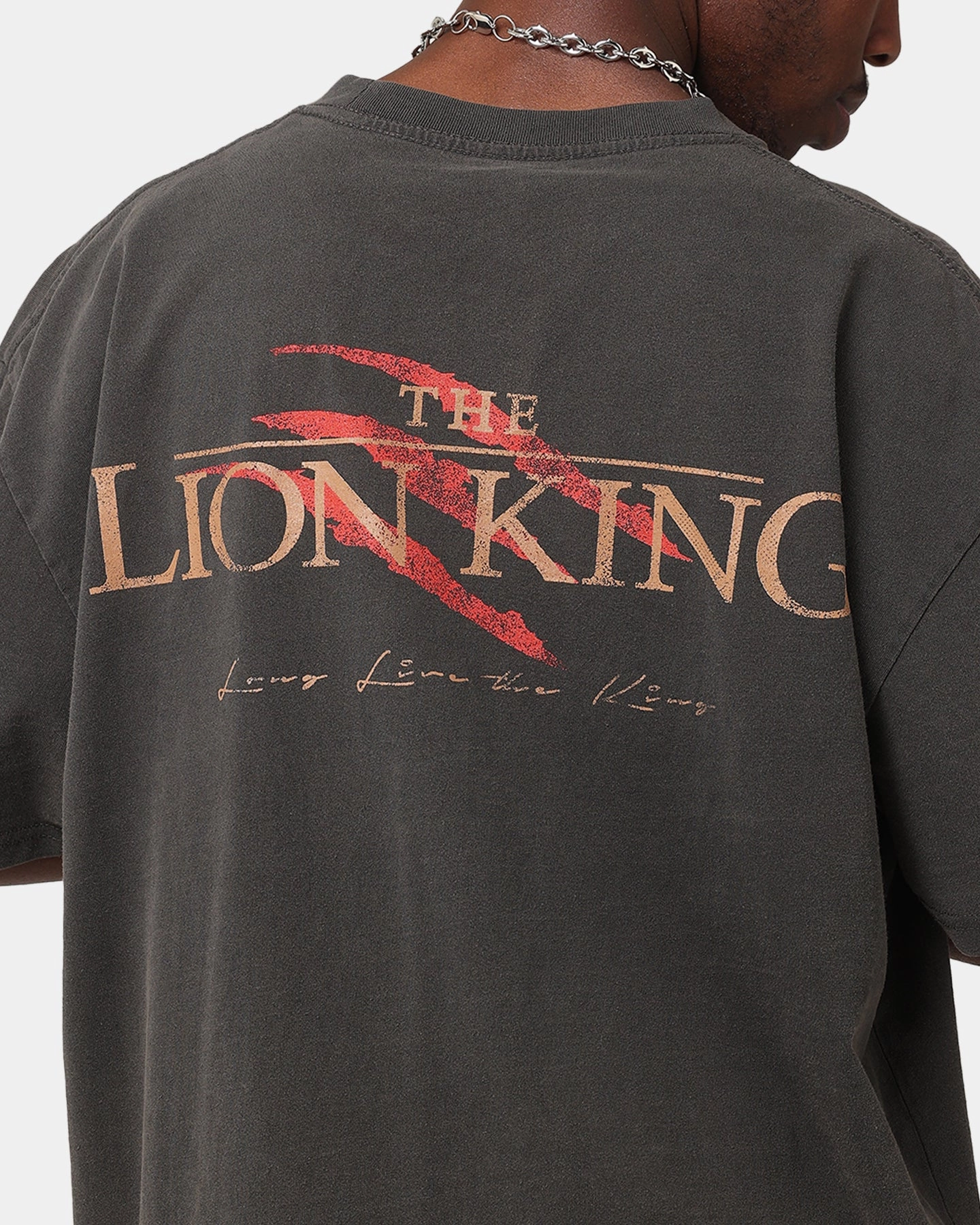 American Thrift Disney The Lion King Scar Heavy T-Shirt Black Wash