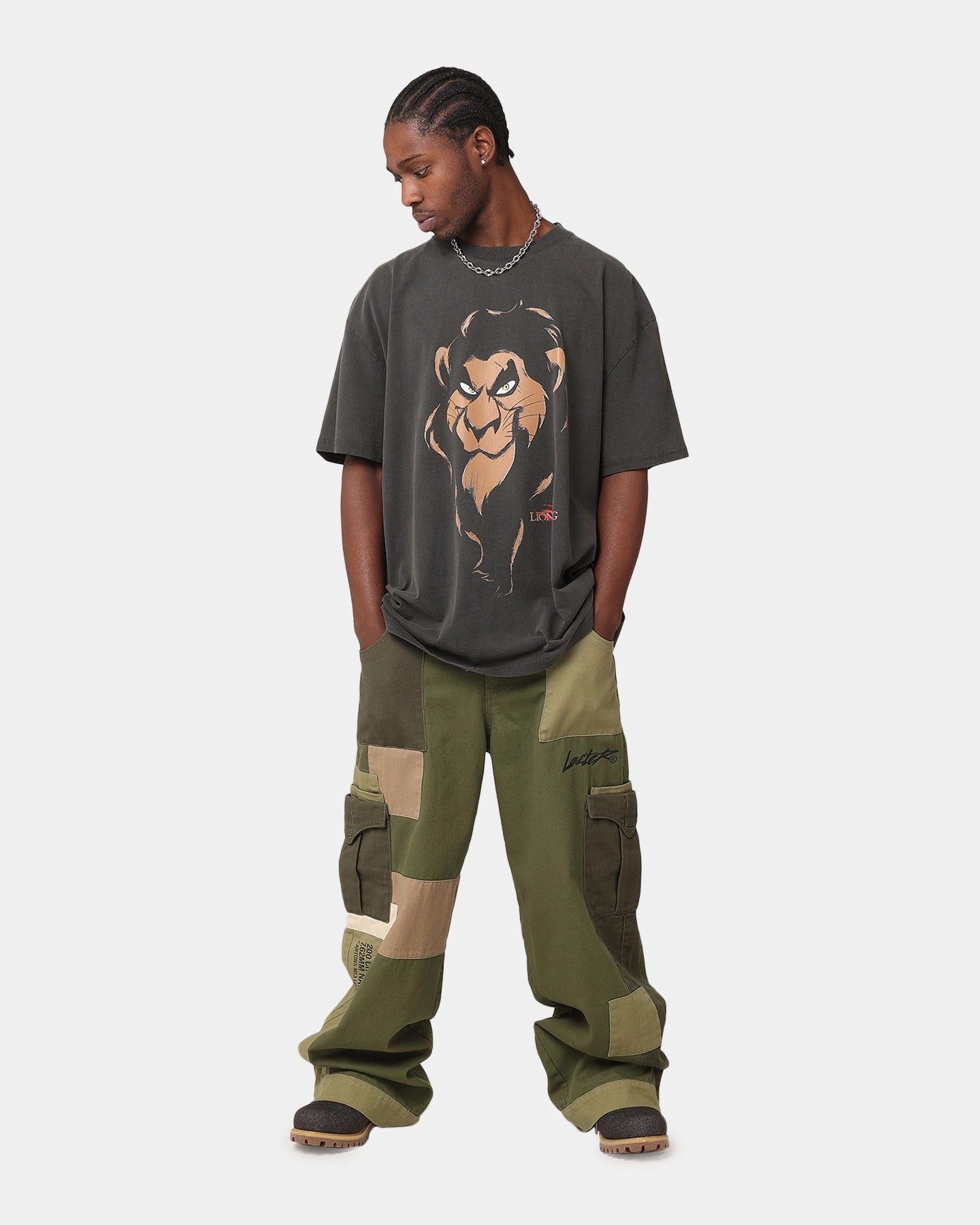 American Thrift Disney The Lion King Scar Heavy T-Shirt Black Wash