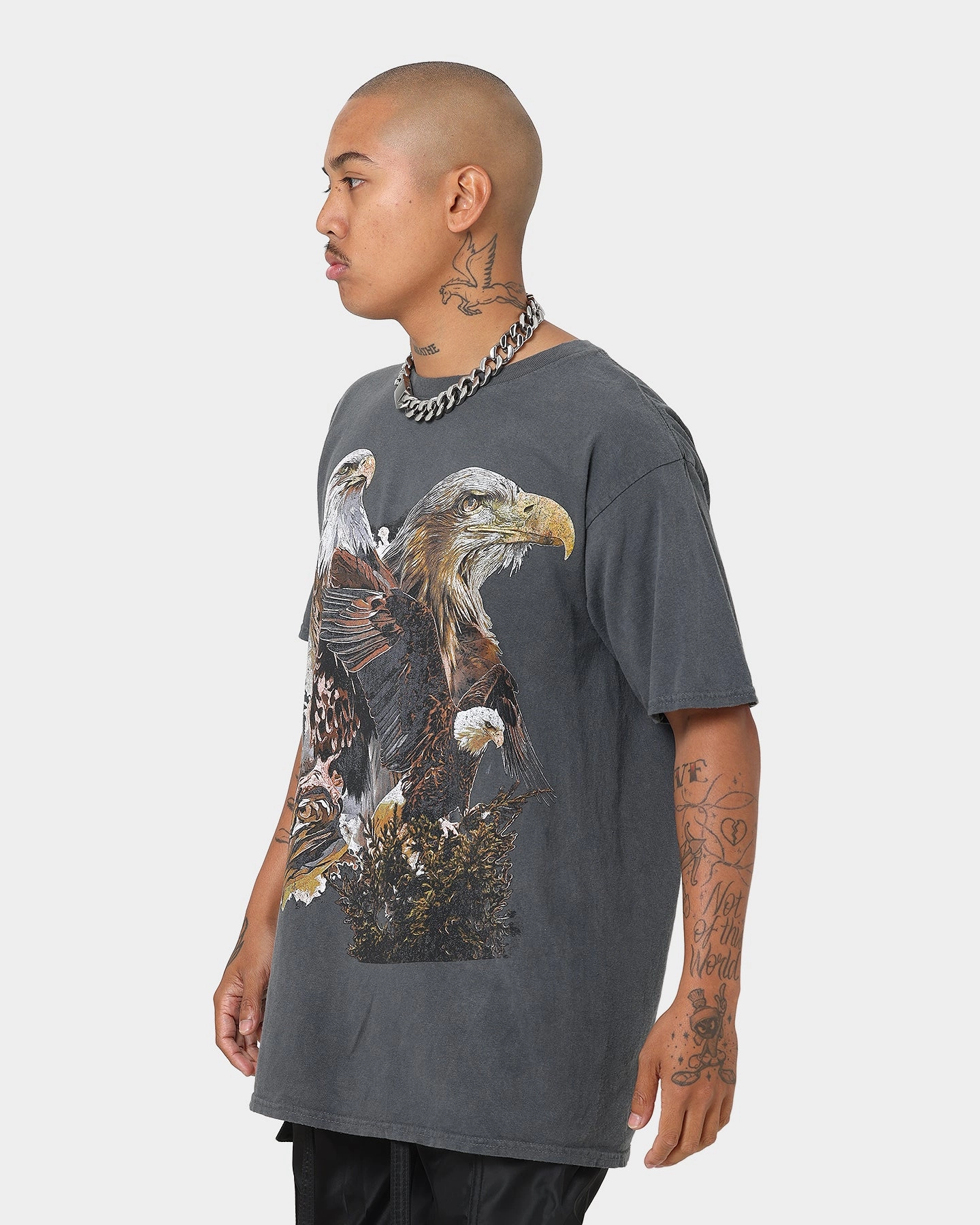 American Thrift OG Eagles T-Shirt Off Black