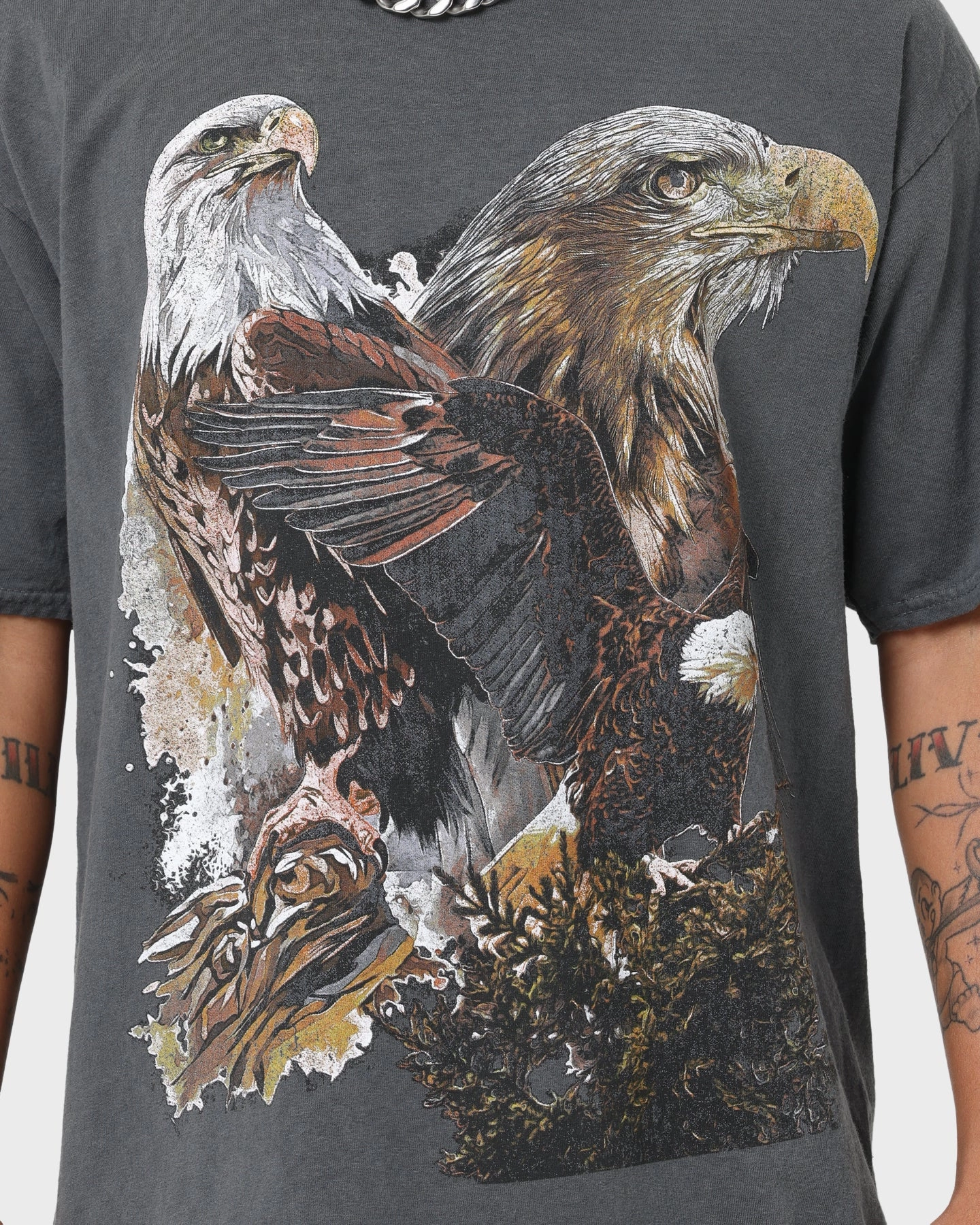 American Thrift OG Eagles T-Shirt Off Black