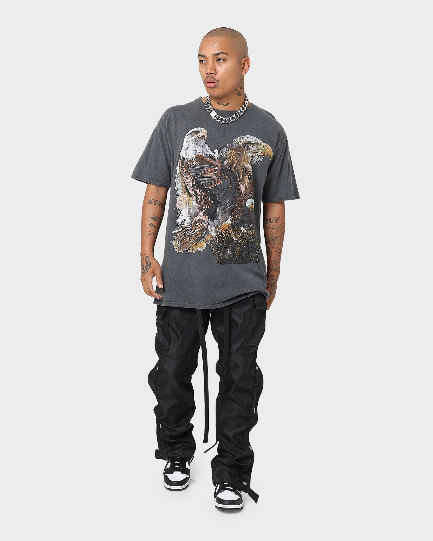 American Thrift OG Eagles T-Shirt Off Black
