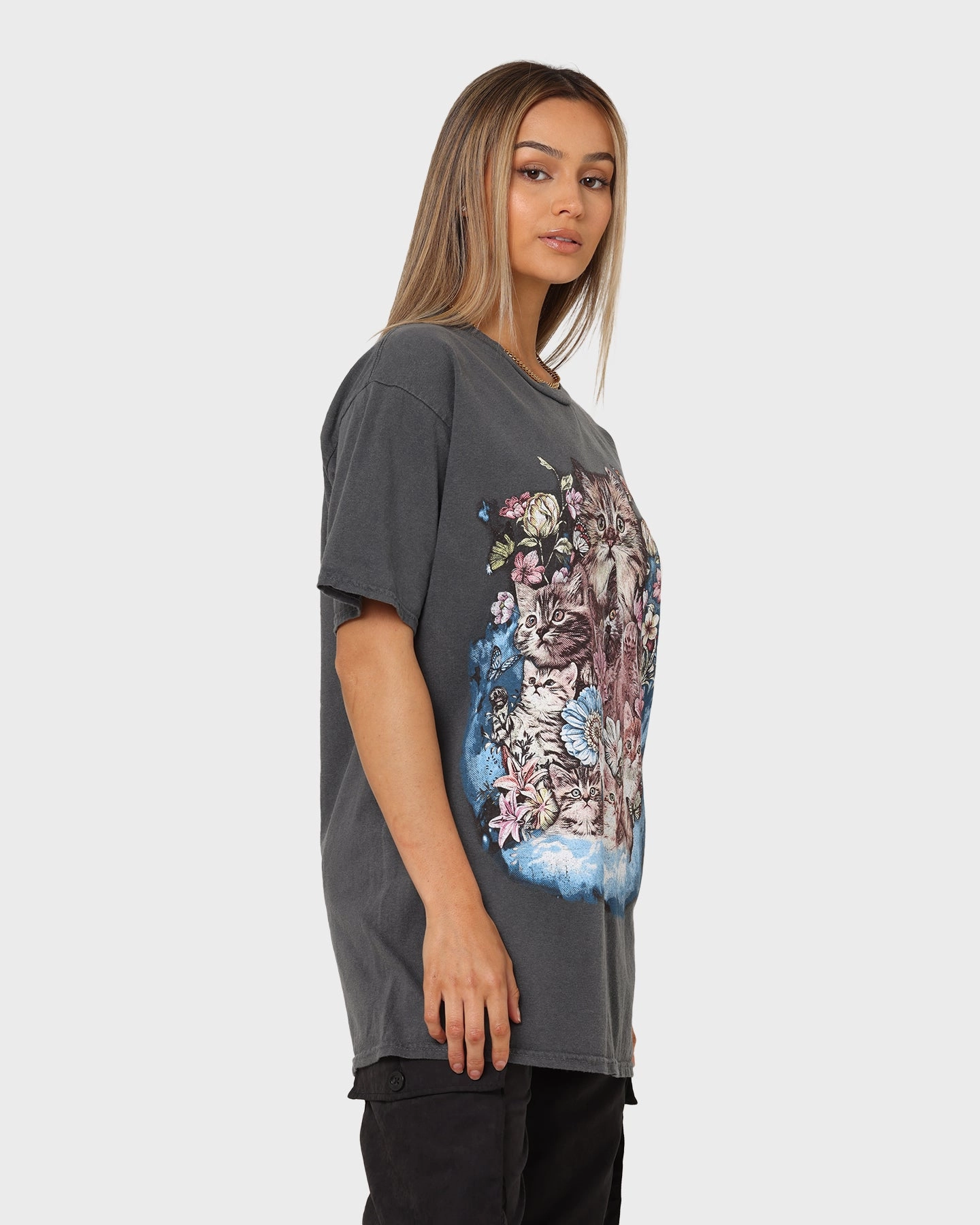 American Thrift OG Kitty T-Shirt Off Black