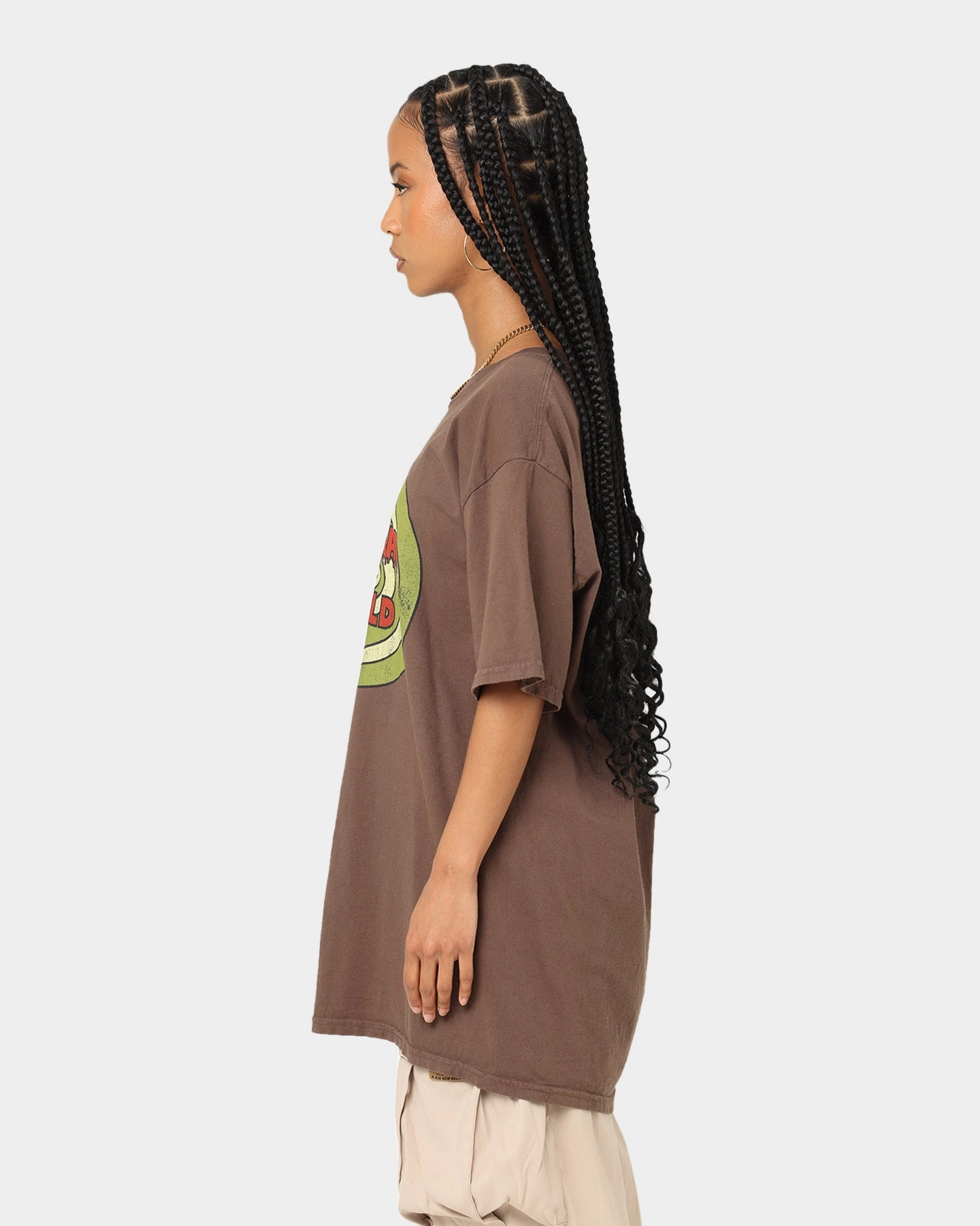 American Thrift X Daria Sick Sad World T-Shirt Brown
