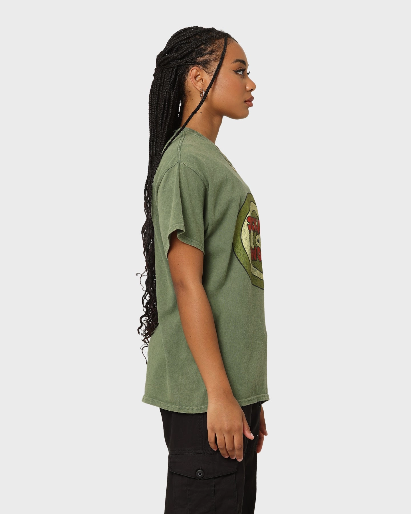 American Thrift X Daria Sick Sad World T-Shirt Military