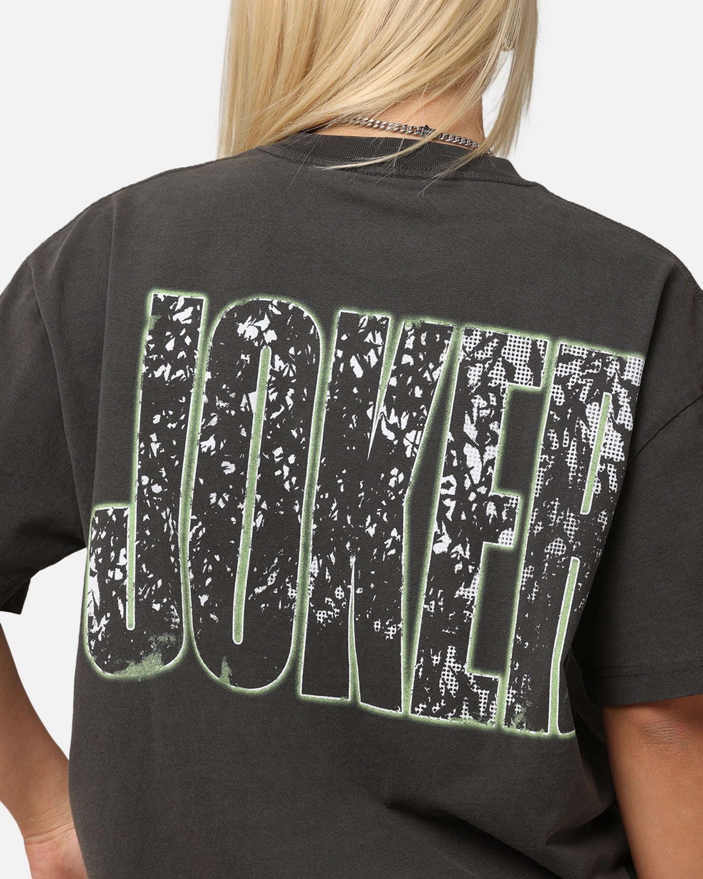 American Thrift X DC Batman The Joker Smile Heavy T-Shirt Black Wash