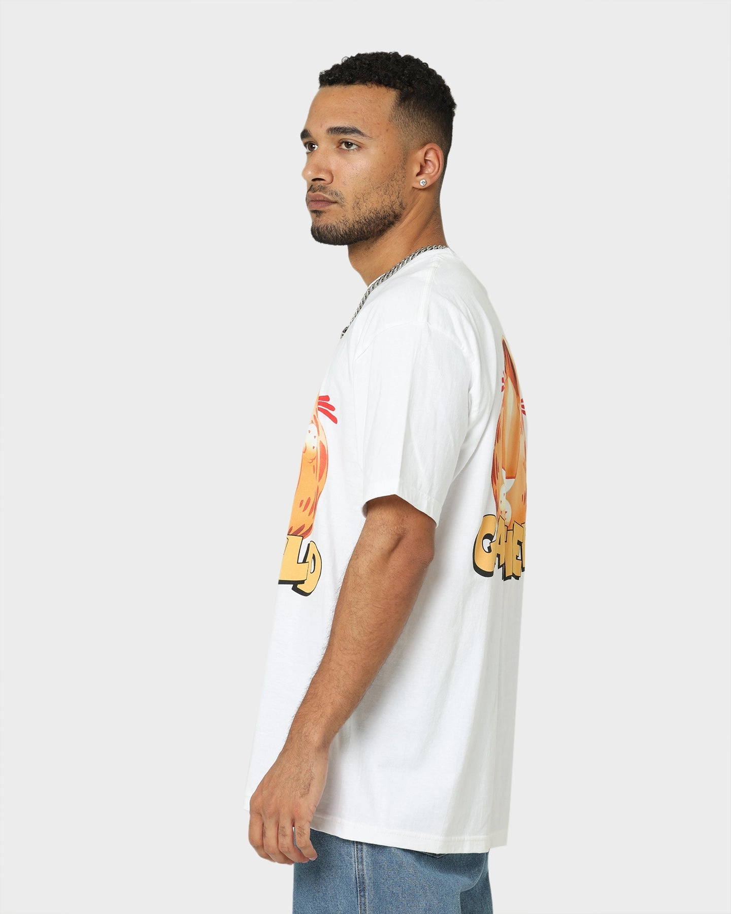 American Thrift X Garfield Face T-Shirt White