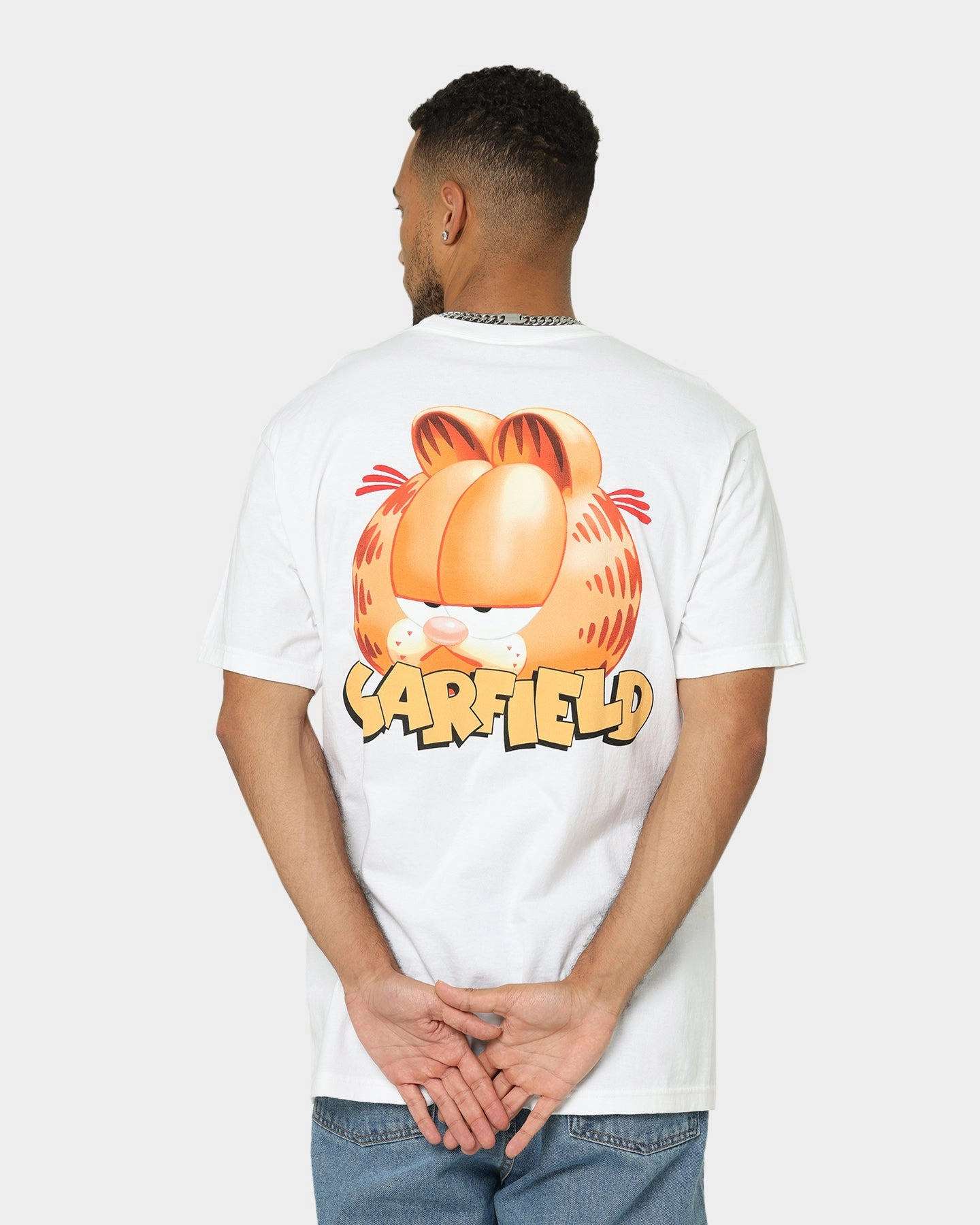 American Thrift X Garfield Face T-Shirt White