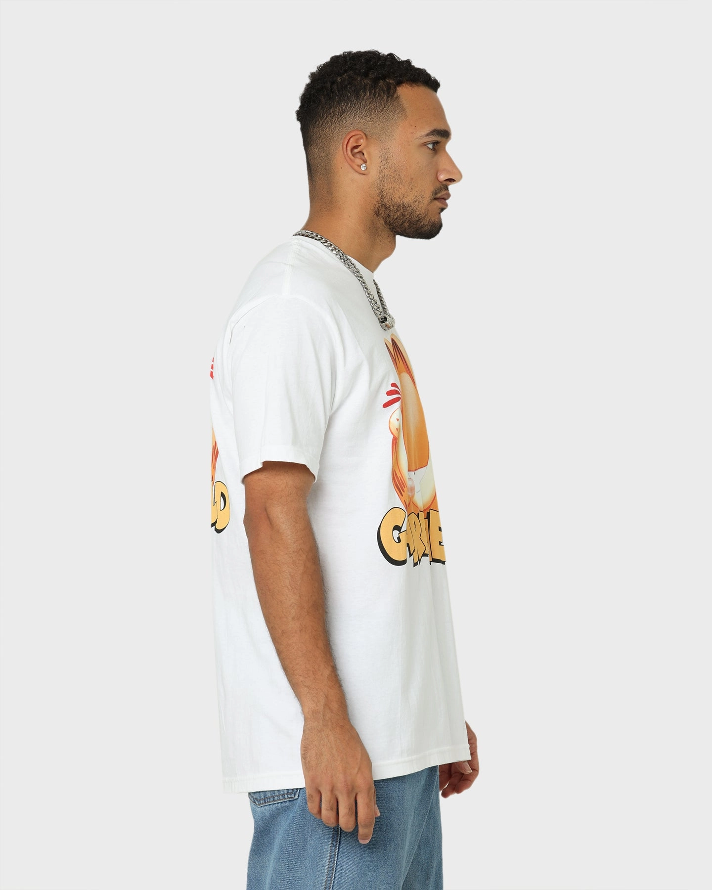 American Thrift X Garfield Face T-Shirt White
