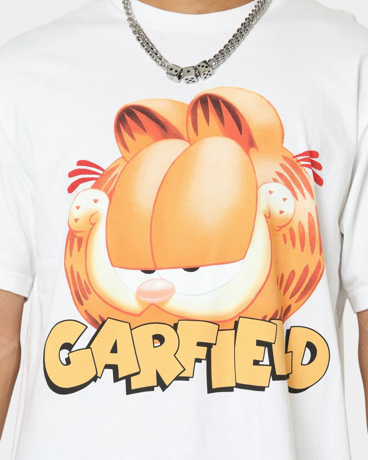American Thrift X Garfield Face T-Shirt White