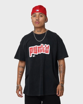 American Thrift X MTV Punk'd Vintage T-Shirt Black Wash