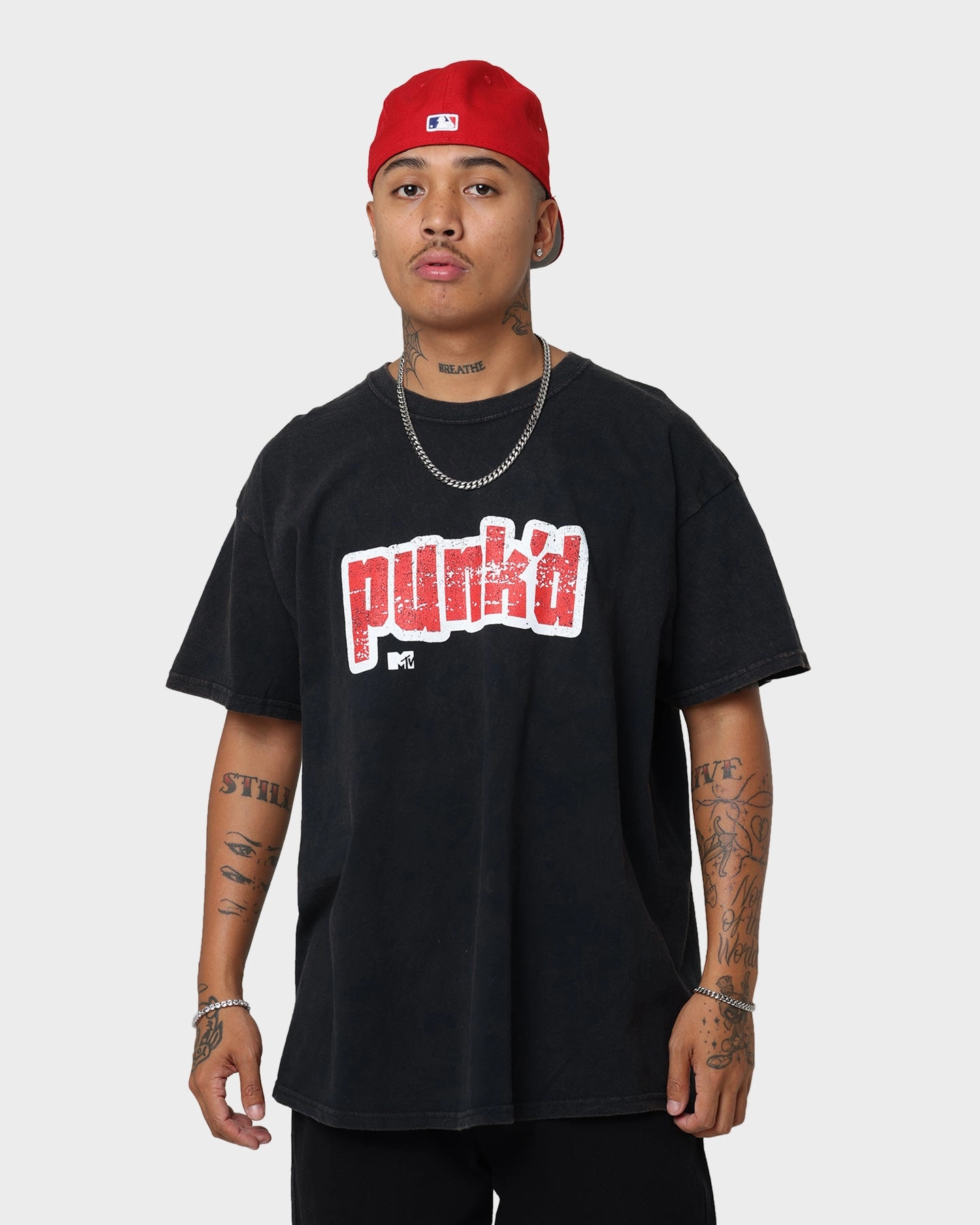 American Thrift X MTV Punk'd Vintage T-Shirt Black Wash