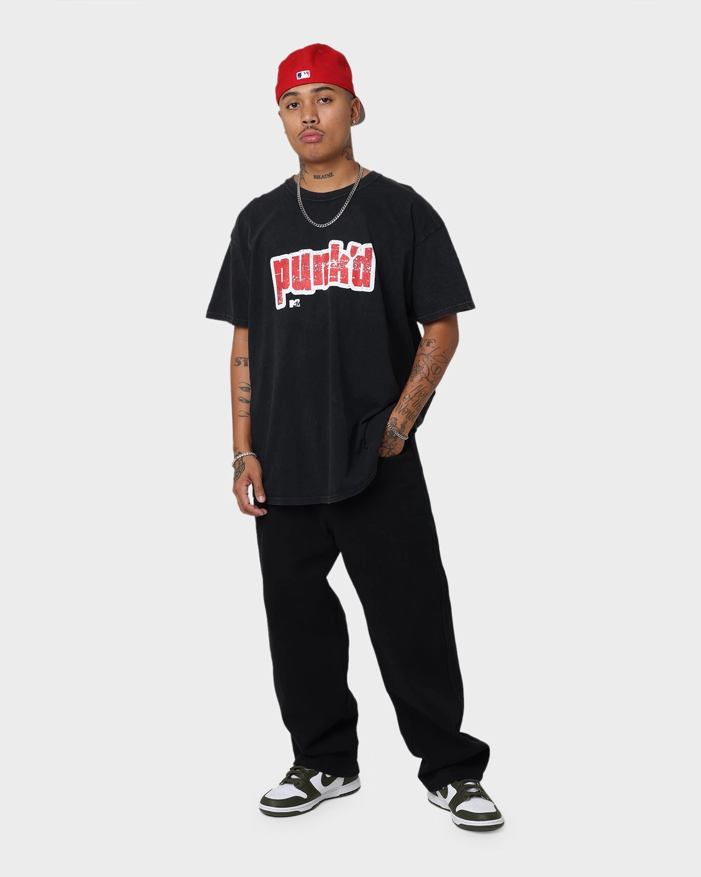 American Thrift X MTV Punk'd Vintage T-Shirt Black Wash