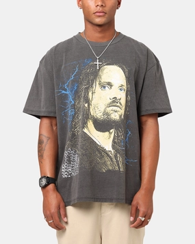 American Thrift X The Lord Of The Ring Aragorn Heavy T-Shirt Black Wash
