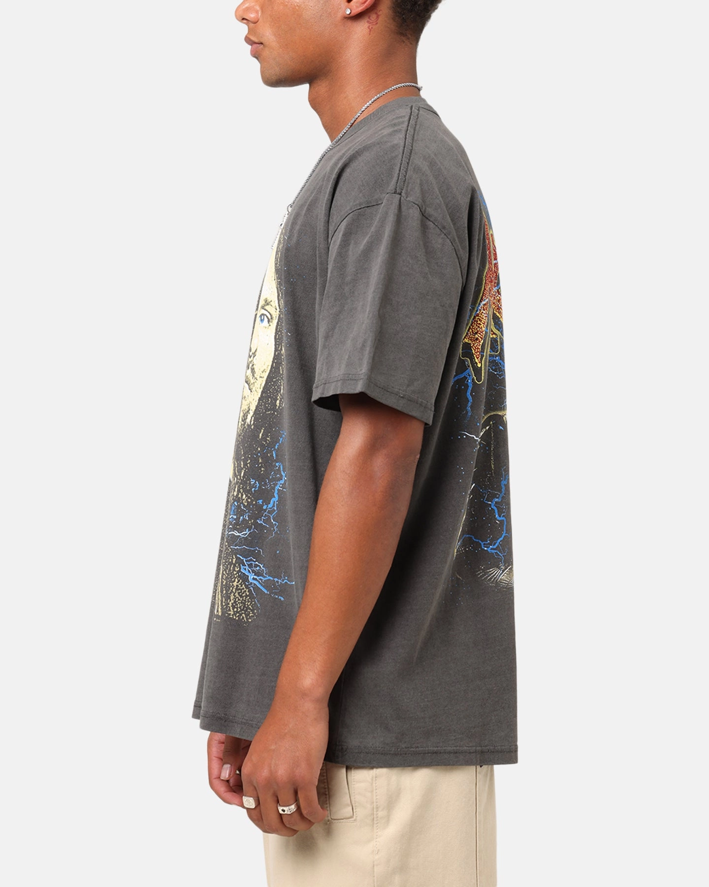 American Thrift X The Lord Of The Ring Aragorn Heavy T-Shirt Black Wash