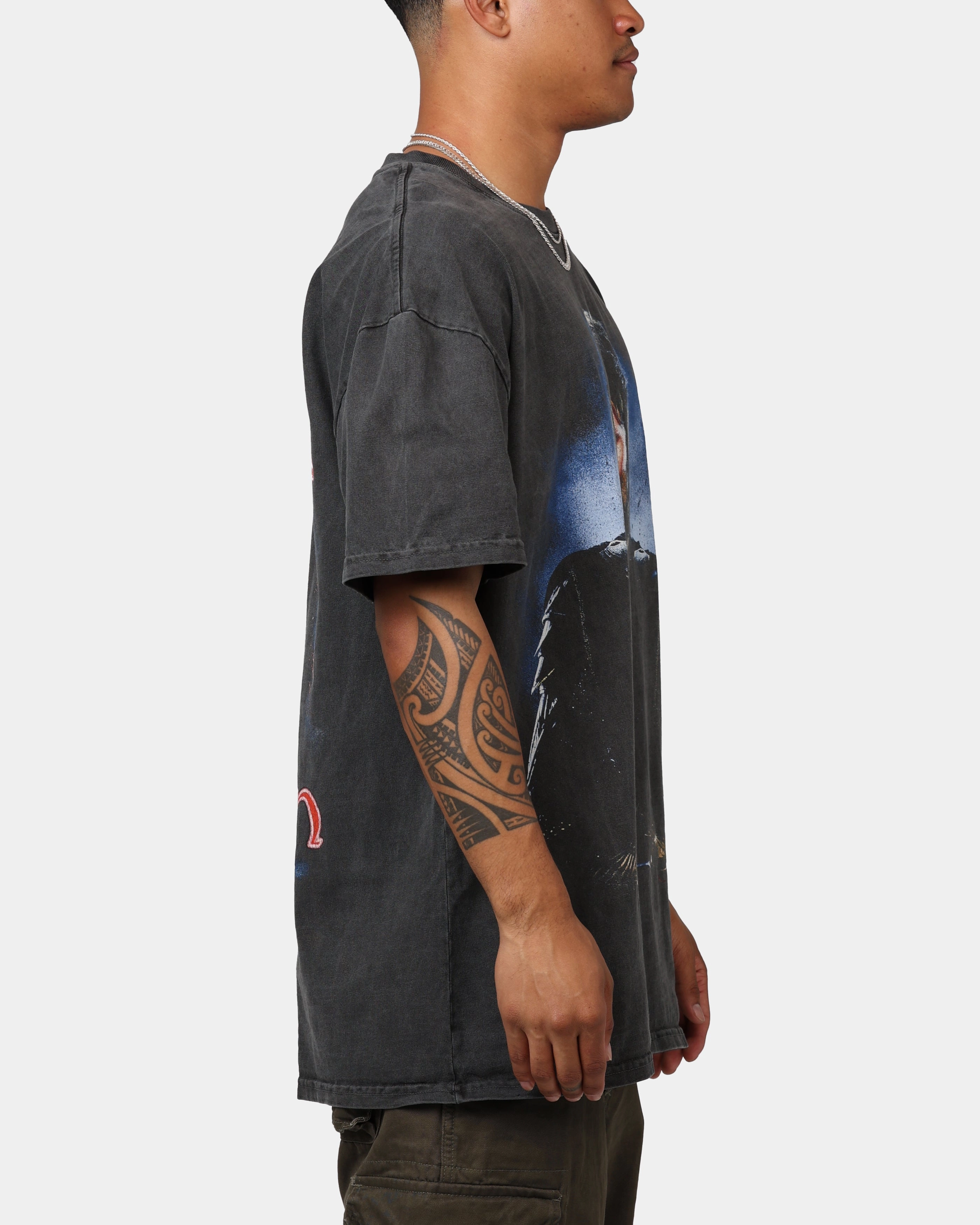 American Thrift X The Lord Of The Rings Aragorn Heavyweight Vintage T-Shirt Black Wash