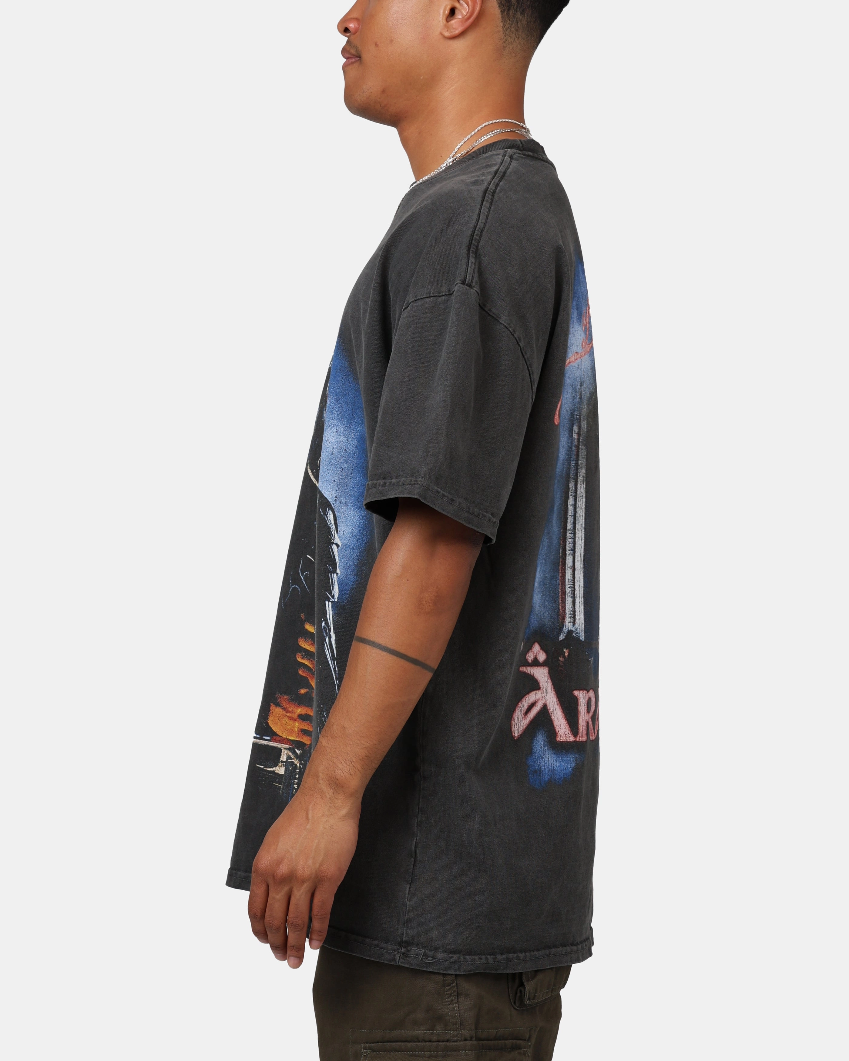American Thrift X The Lord Of The Rings Aragorn Heavyweight Vintage T-Shirt Black Wash