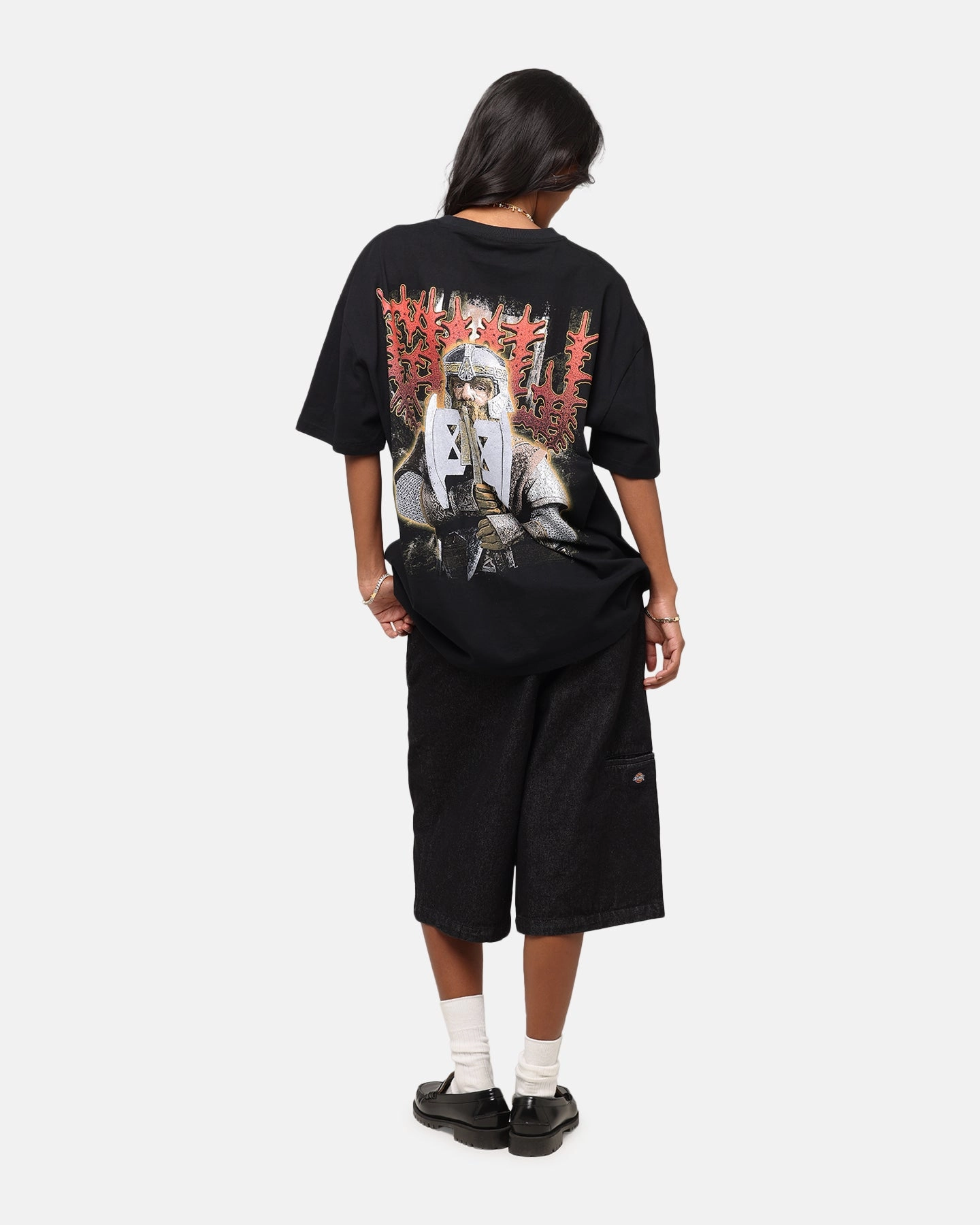 American Thrift X The Lord Of The Rings Gimli Heavy T-Shirt Black
