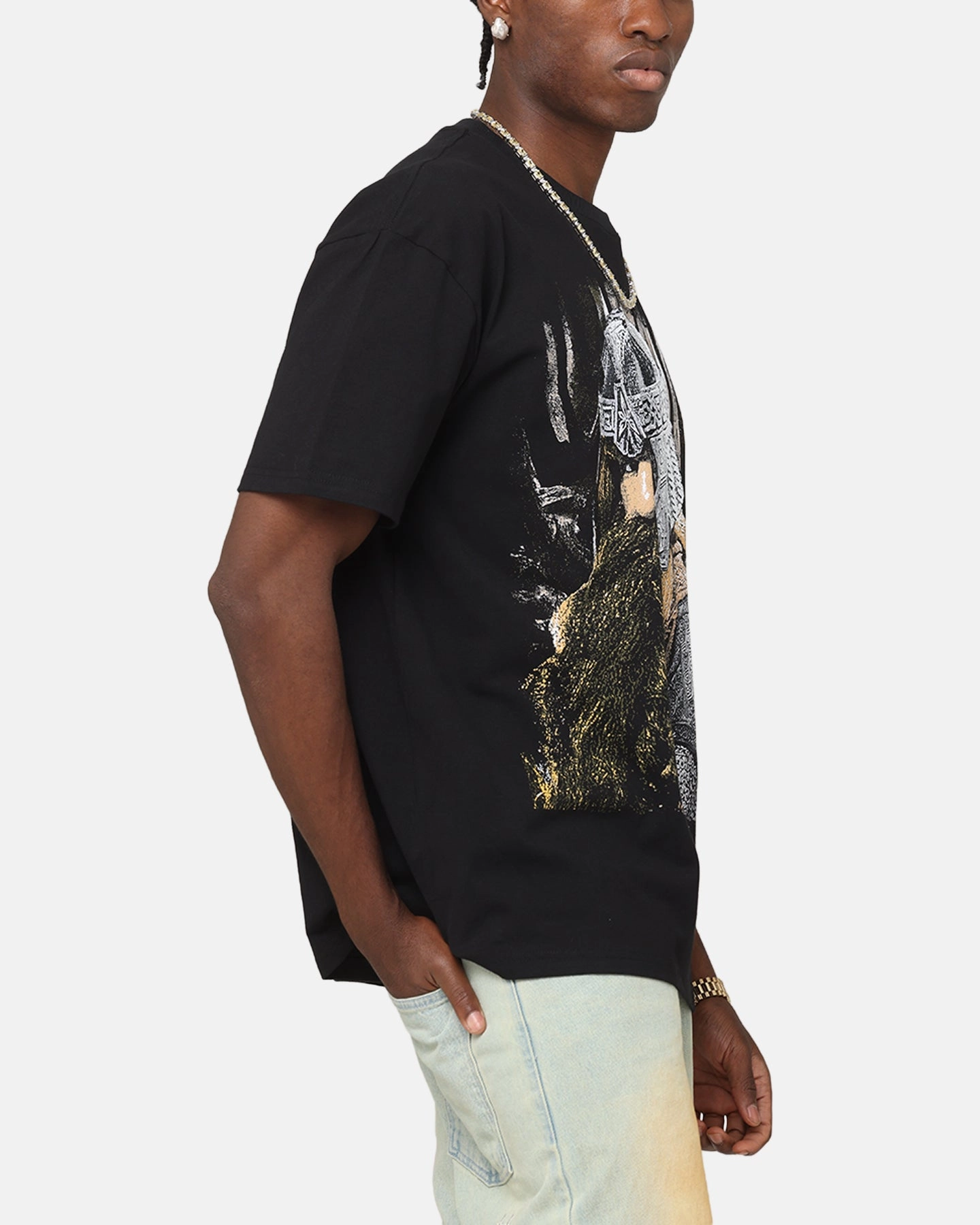 American Thrift X The Lord Of The Rings Gimli Heavy T-Shirt Black