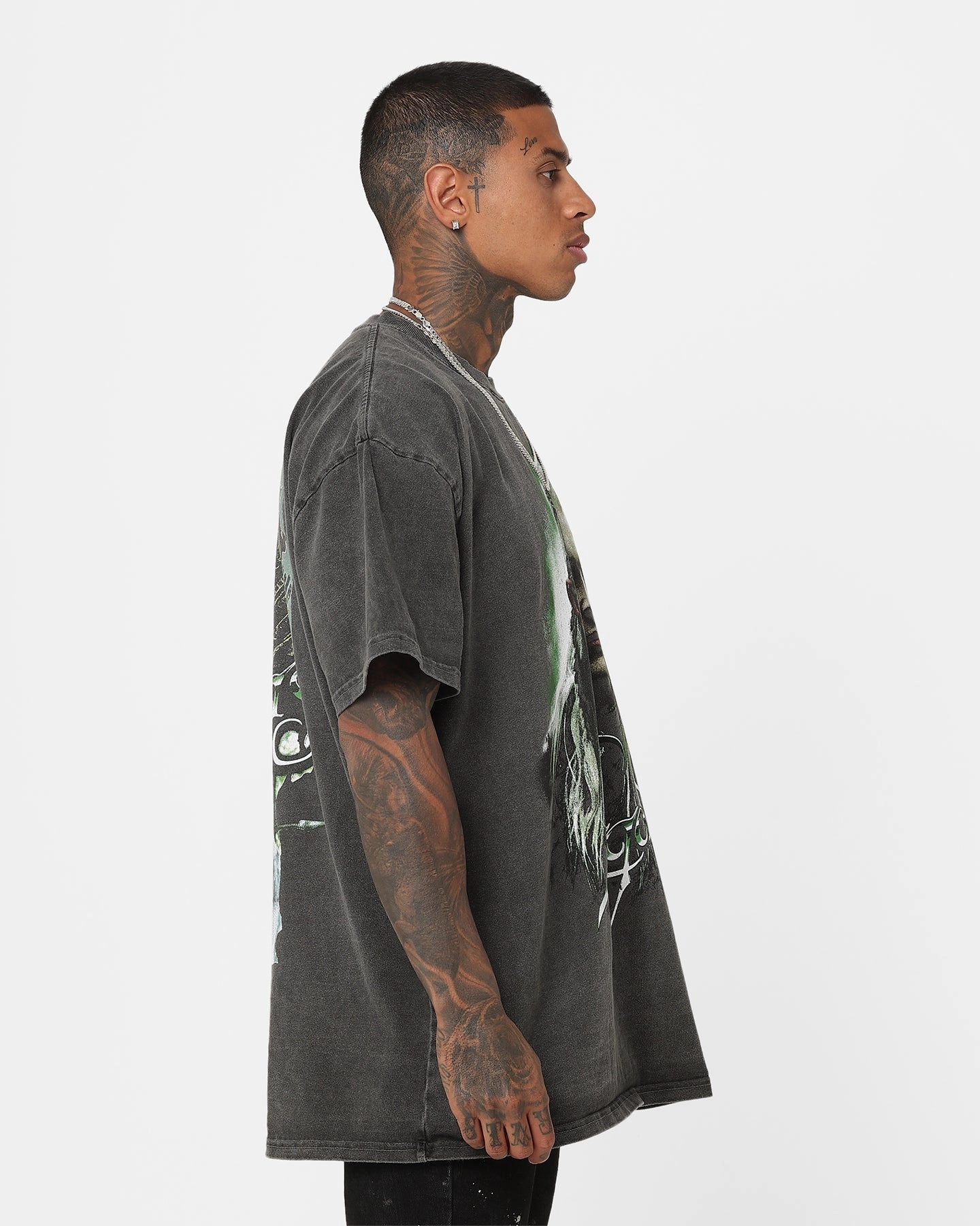 American Thrift X The Lord Of The Rings Legolas Heavyweight Vintage T-Shirt Black Wash
