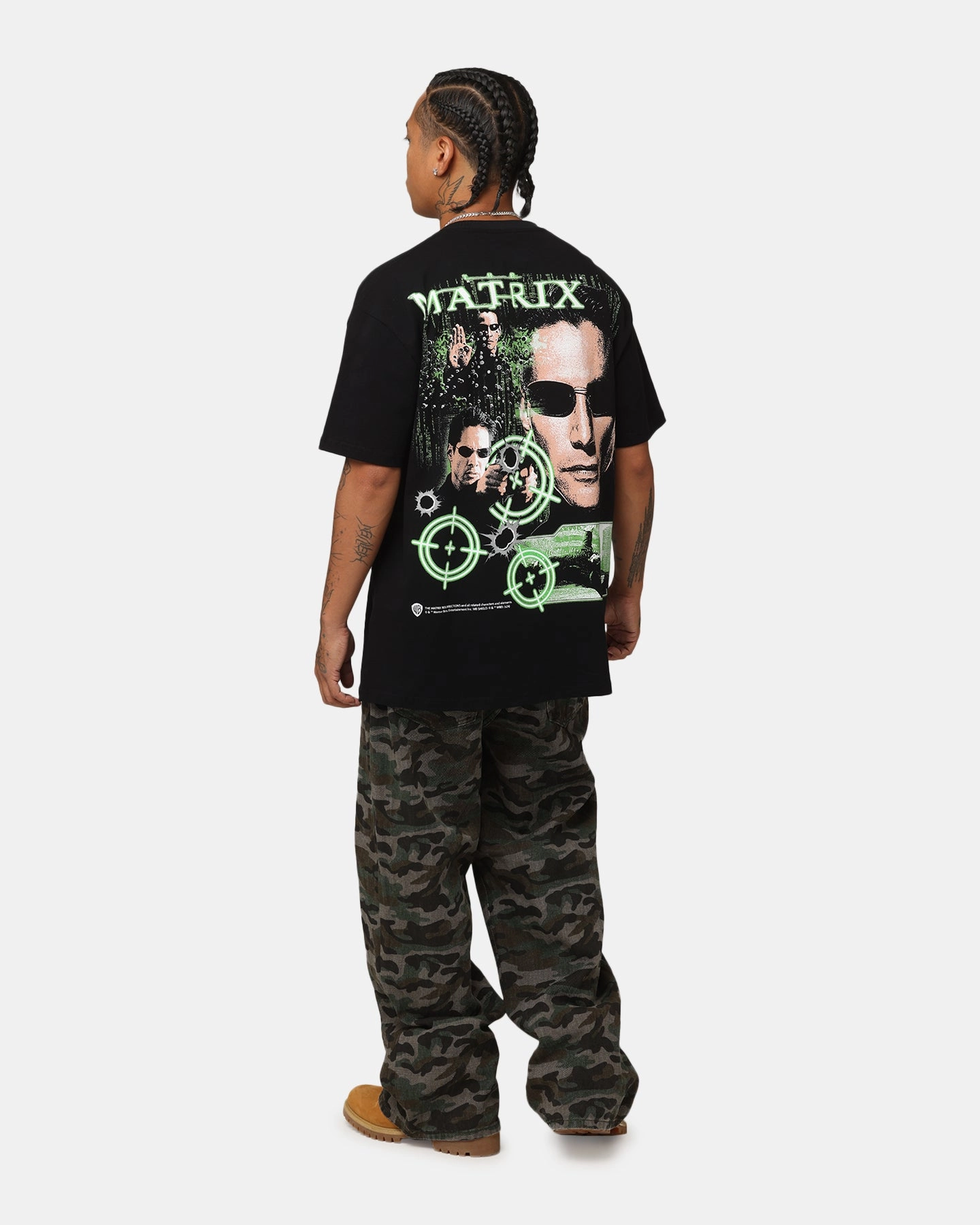 American Thrift X The Matrix Neo Bullets Heavy T-Shirt Black