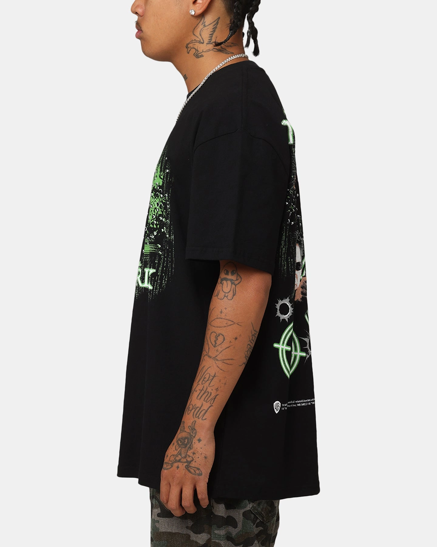 American Thrift X The Matrix Neo Bullets Heavy T-Shirt Black