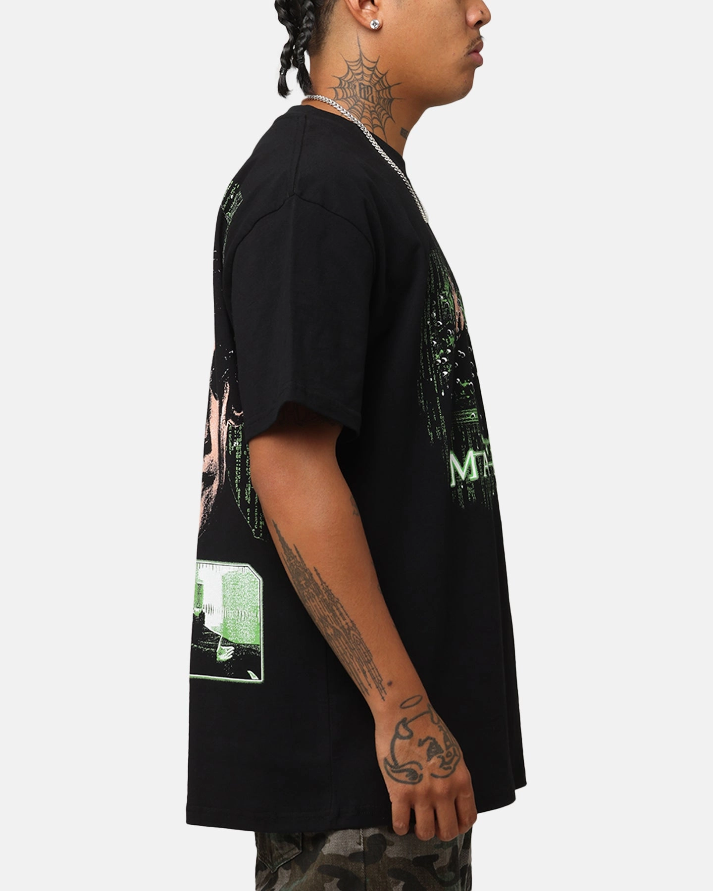 American Thrift X The Matrix Neo Bullets Heavy T-Shirt Black