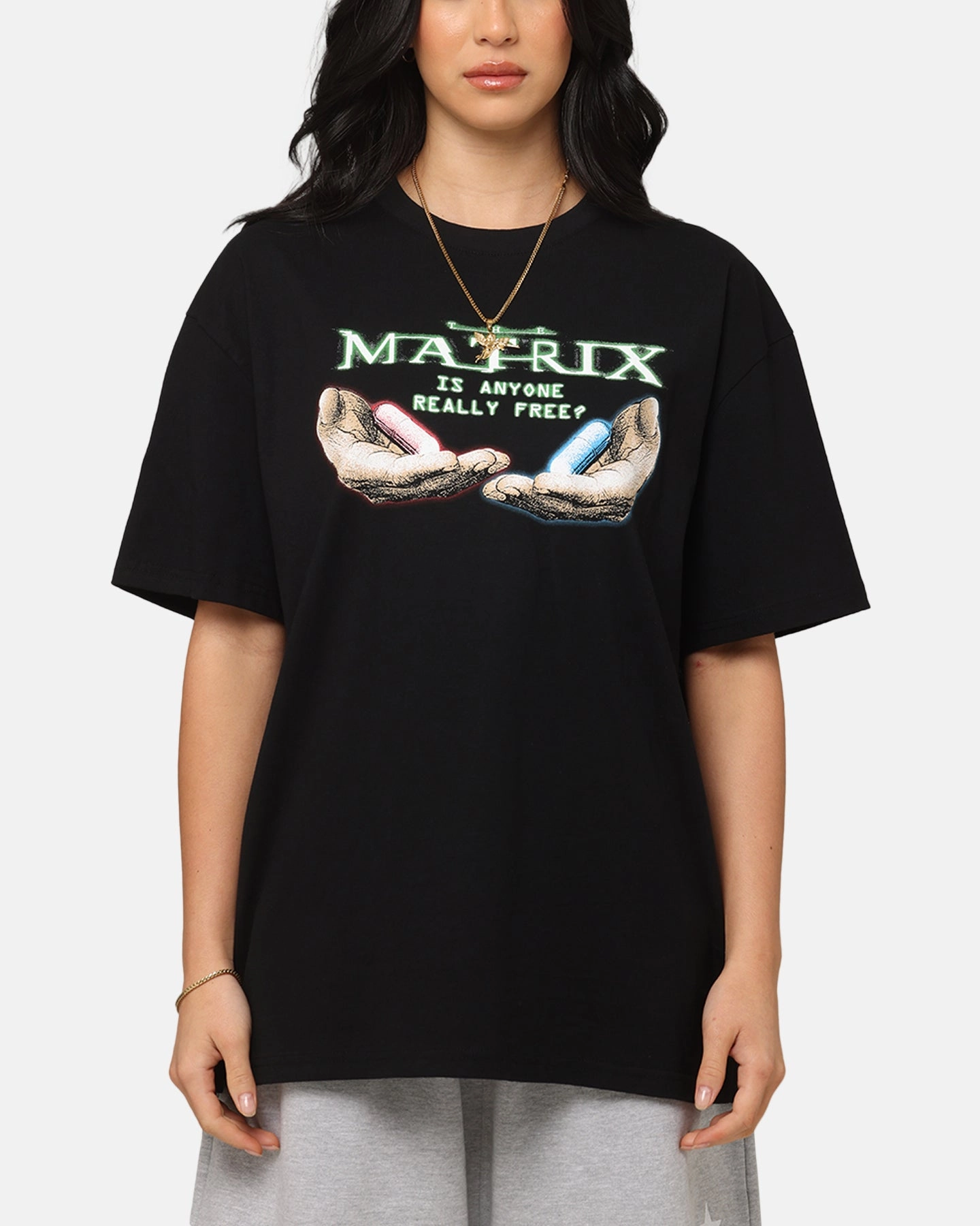 American Thrift X The Matrix Pills Heavy T-Shirt Black