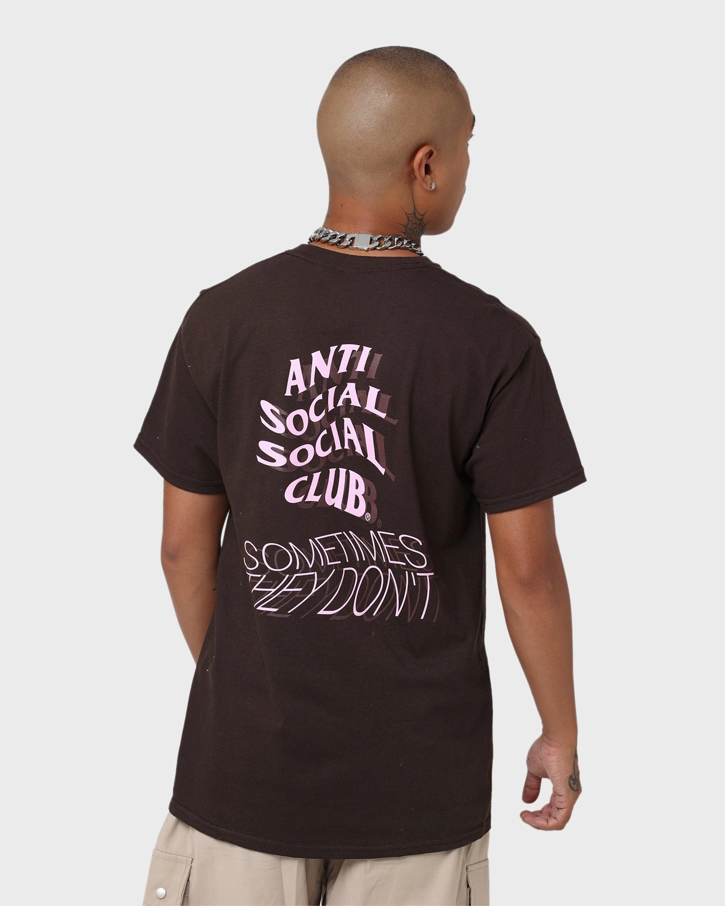 Anti Social Social Club Sometimes They Don't T-Shirt Brown