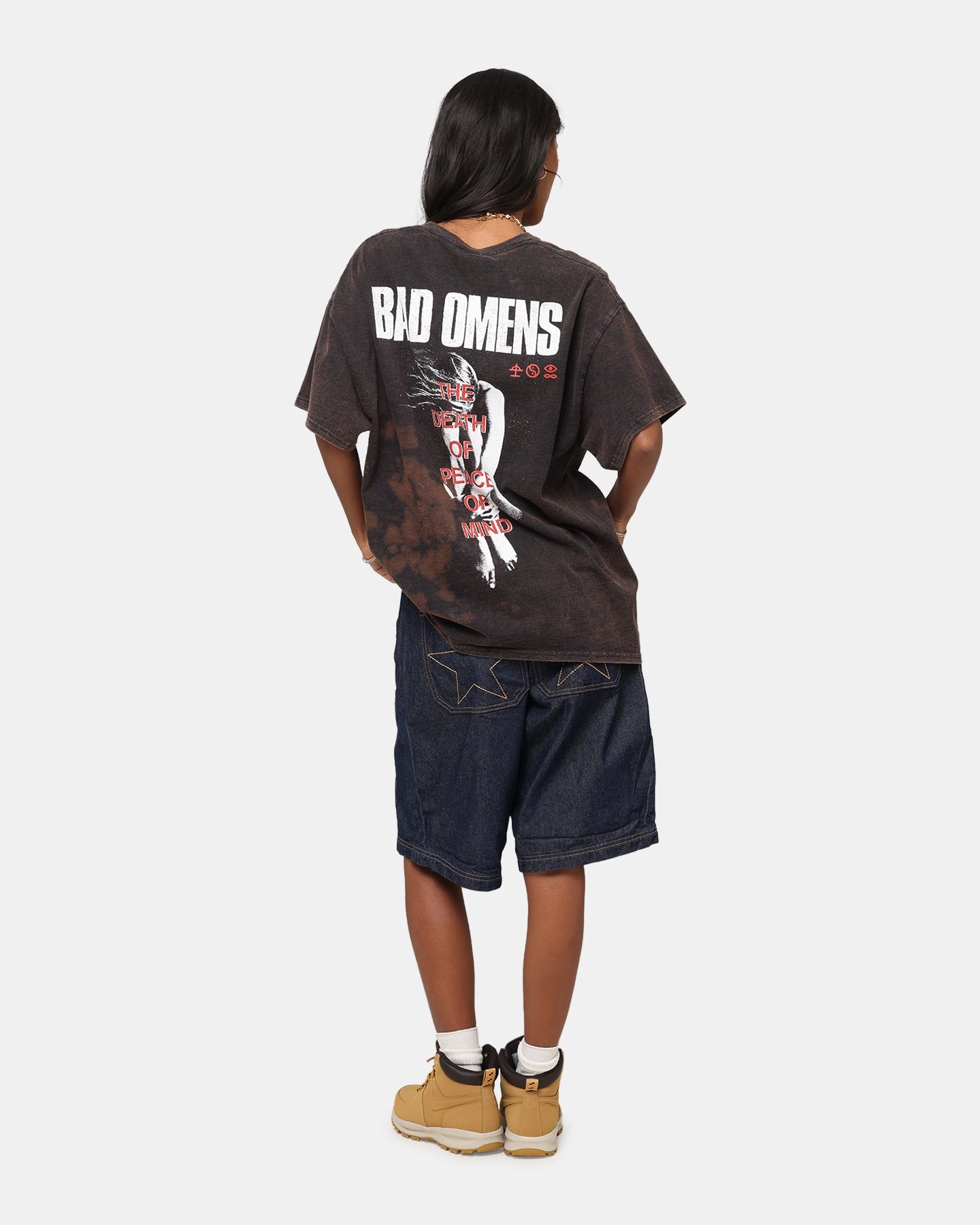 Bad Omens Flame Symbol T-Shirt Black Vintage