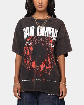 Bad Omens Flame Symbol T-Shirt Black Vintage