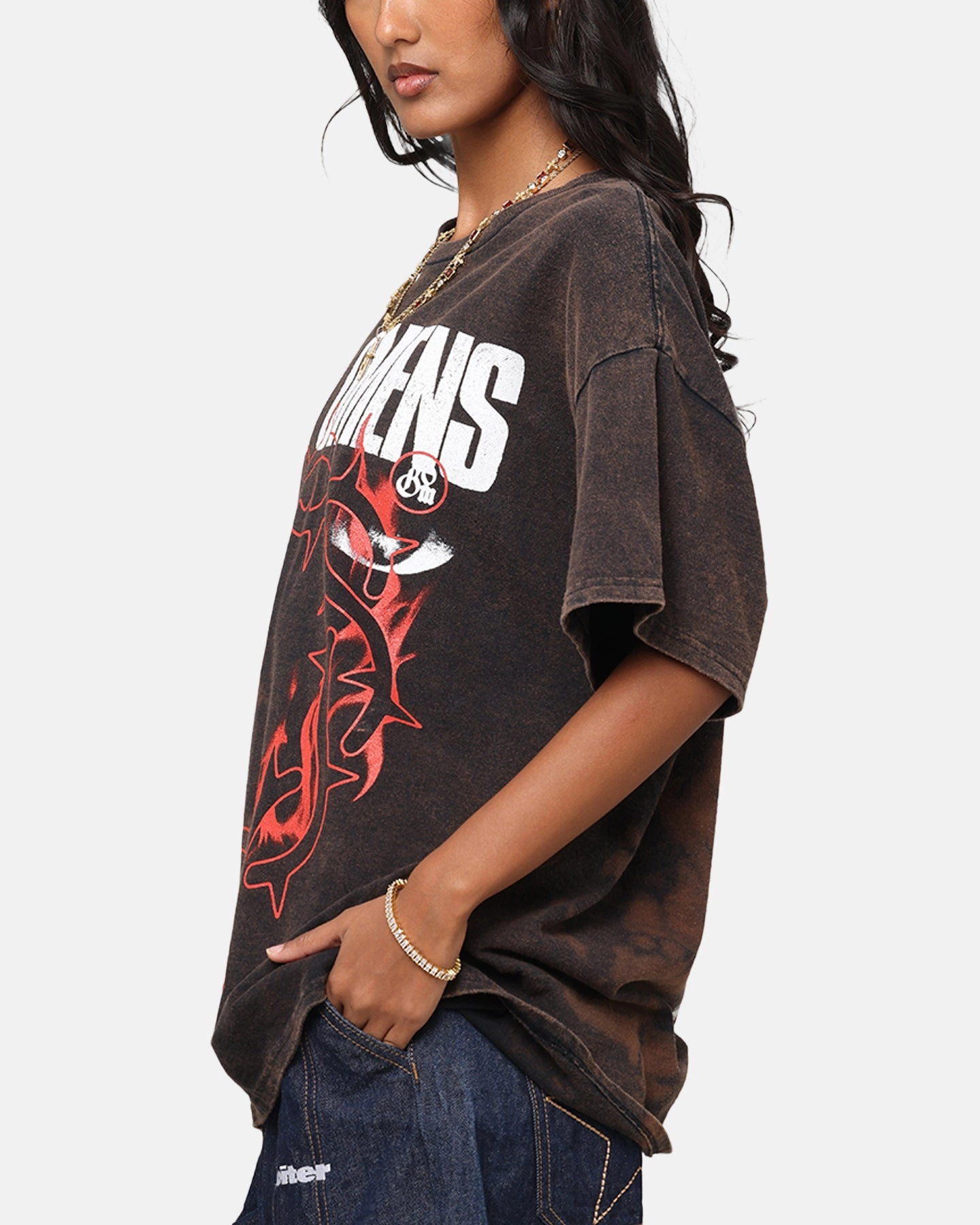 Bad Omens Flame Symbol T-Shirt Black Vintage