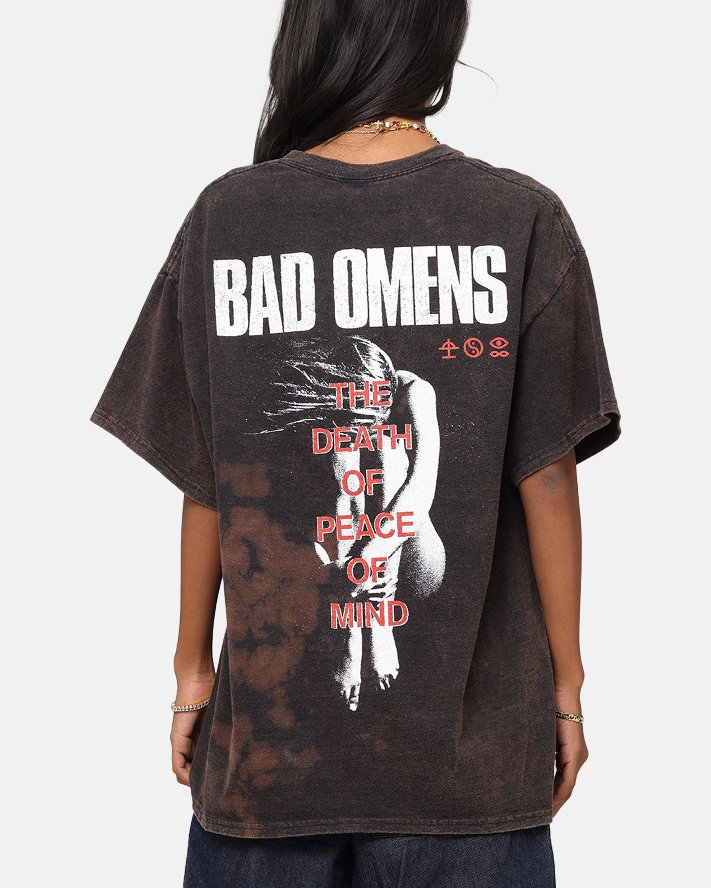 Bad Omens Flame Symbol T-Shirt Black Vintage