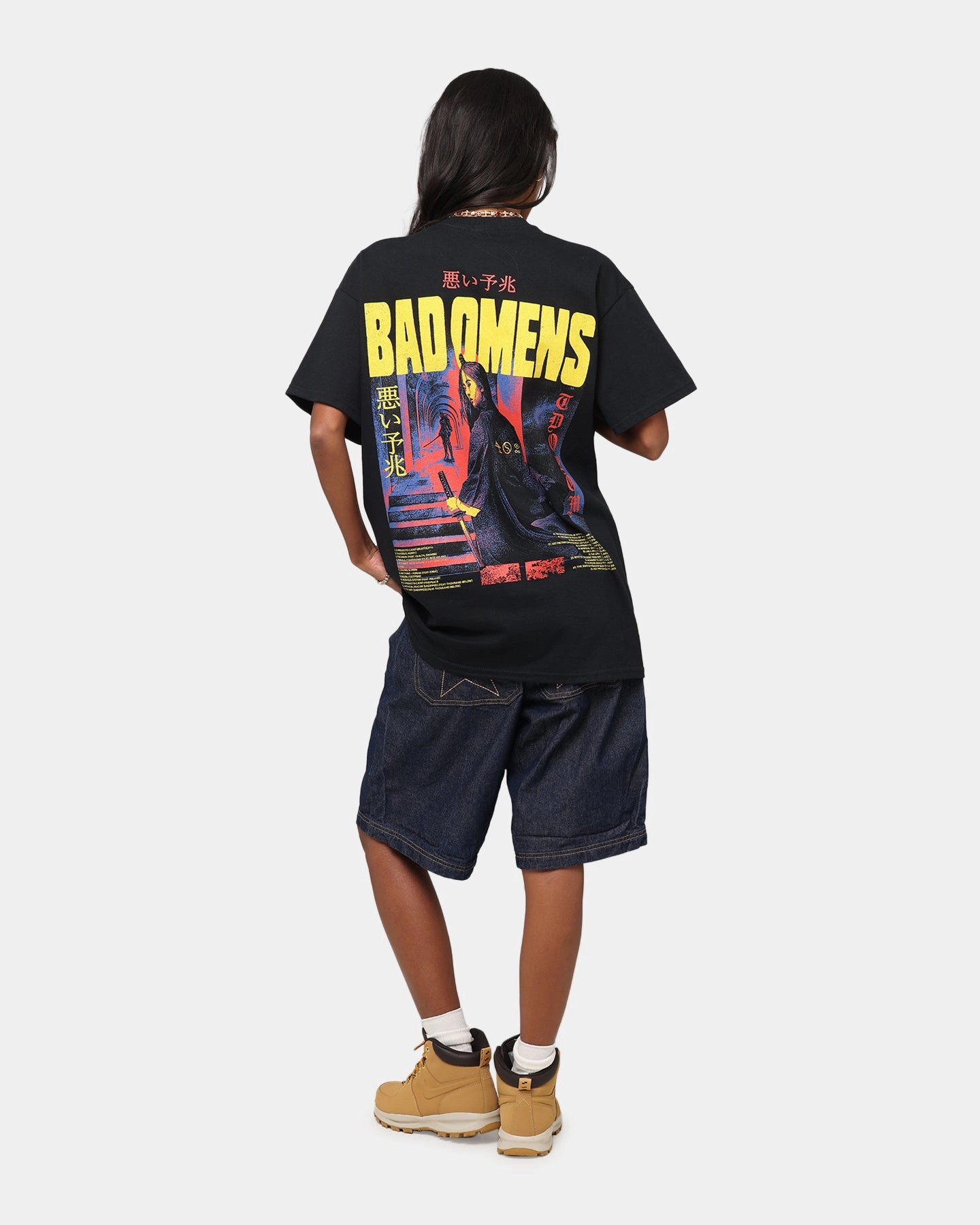 Bad Omens Samurai Girl T-Shirt Black