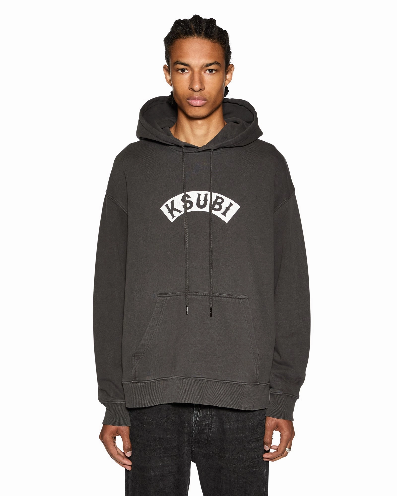 BADDIES BIGGIE HOODIE FADED BLACK