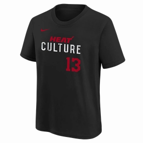 Bam Adebayo Nike HEAT Culture Name & Number Youth Tee