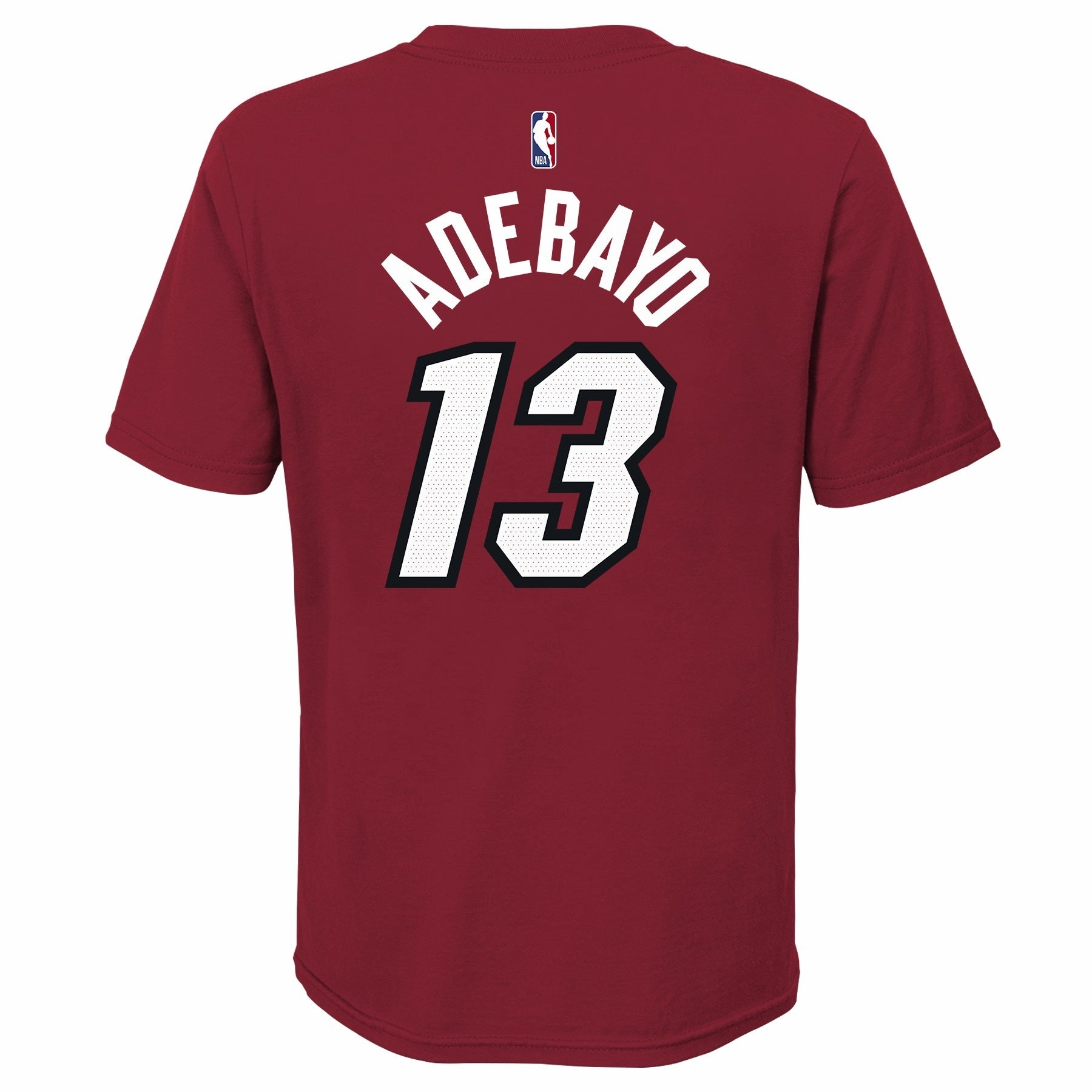 Bam Adebayo Nike Jordan Brand Statement Red Name & Number Youth Tee