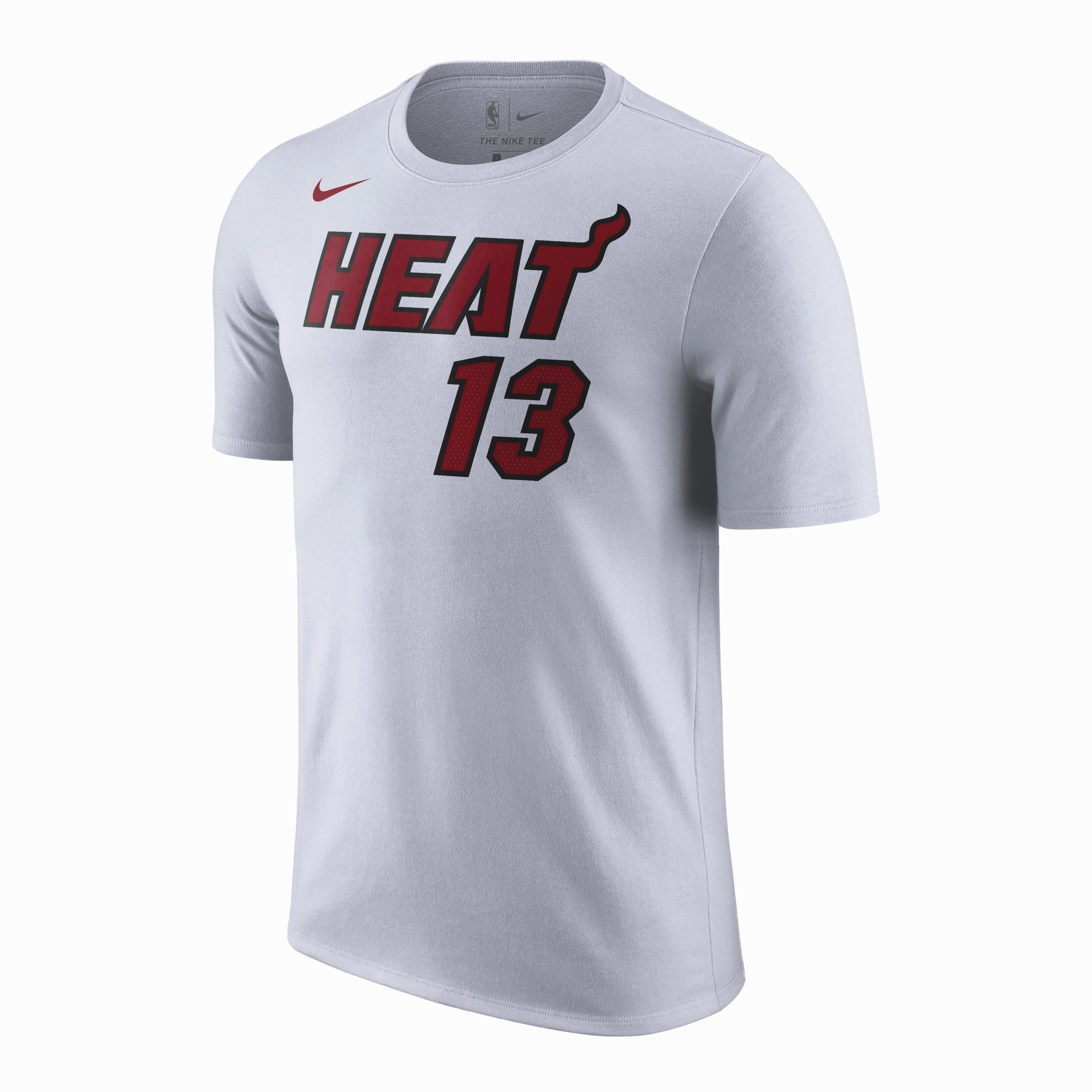Bam Adebayo NIKE Miami HEAT Association White Name & Number Youth Tee