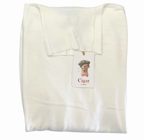 Bergamo Elegant T-178 Turtle Neck Sweater - White