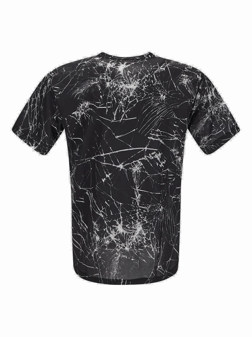 Black Comme des Garçons X Nike Logo Printed Crewneck T-Shirt